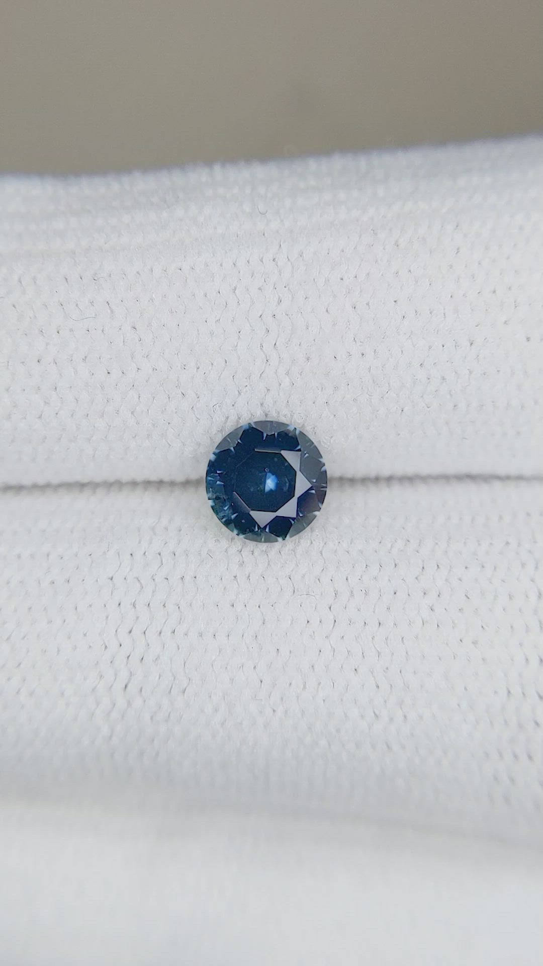 0.81 Ct. Greenish Blue Sapphire from Montana Size Video