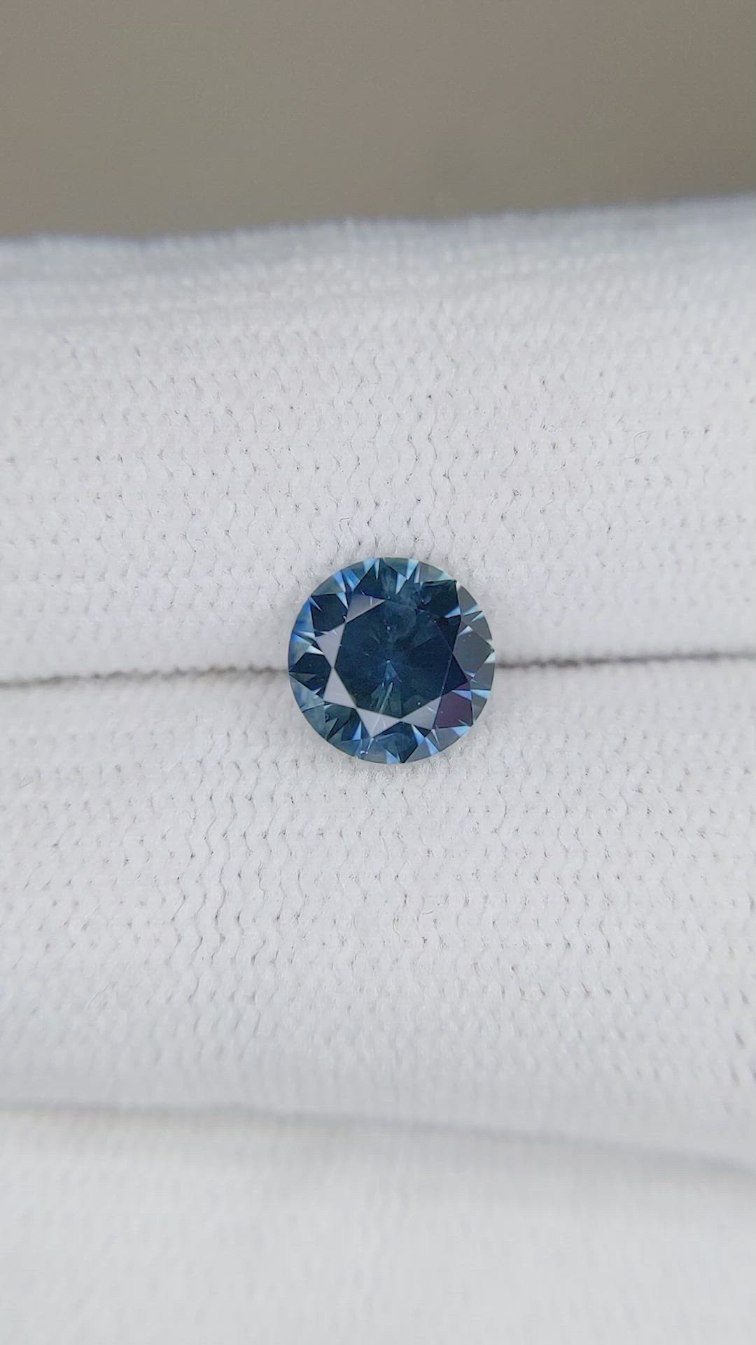 1.37 Ct. Greenish Blue Sapphire from Montana Size Video