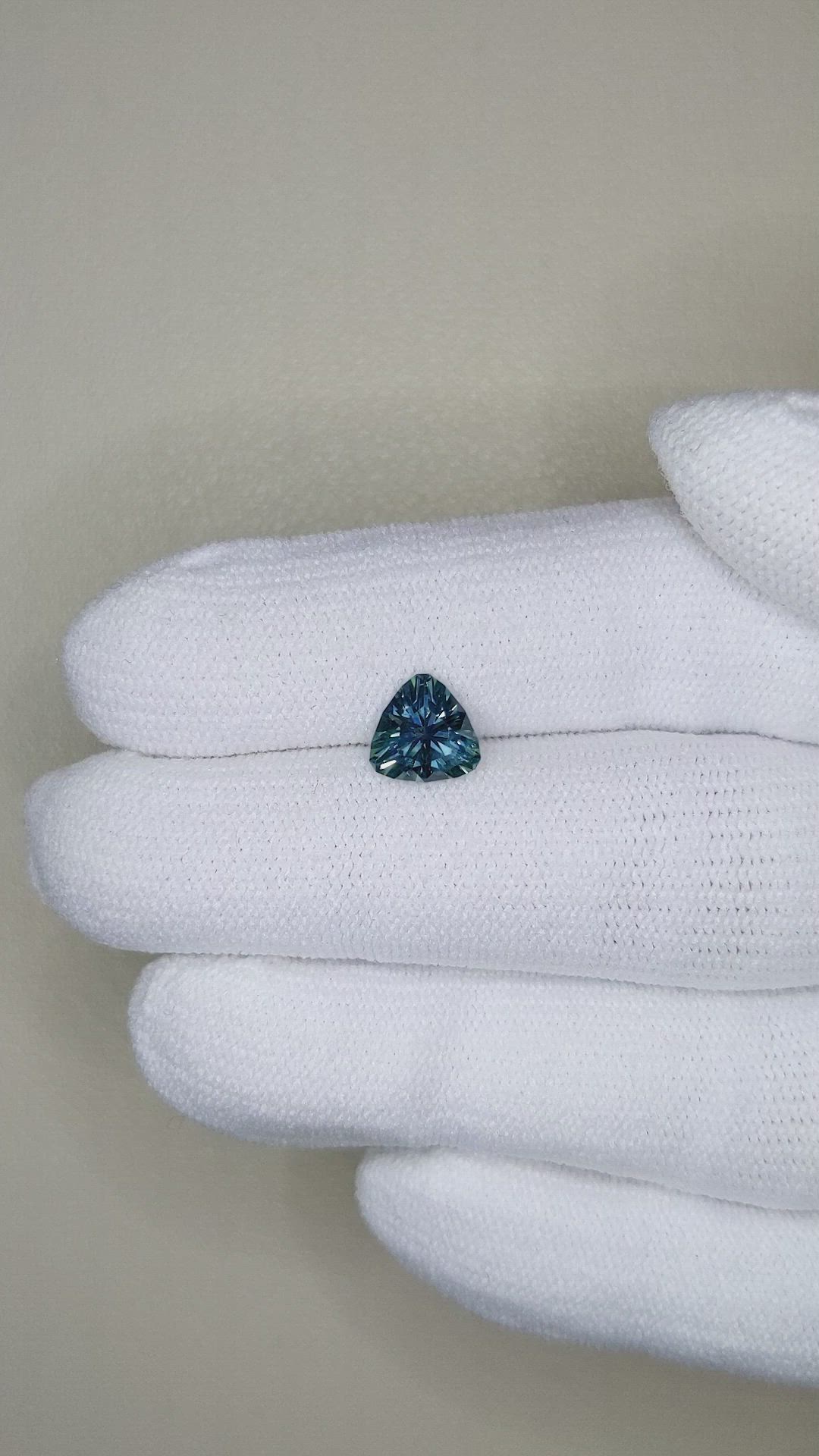 1.29 Ct. Bluish Green Sapphire from Montana Size Video