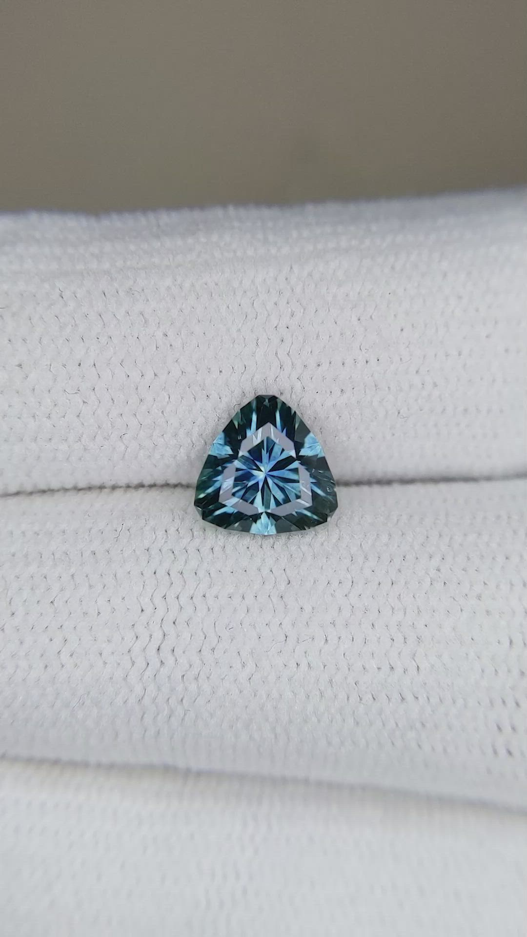 1.29 Ct. Bluish Green Sapphire from Montana Size Video