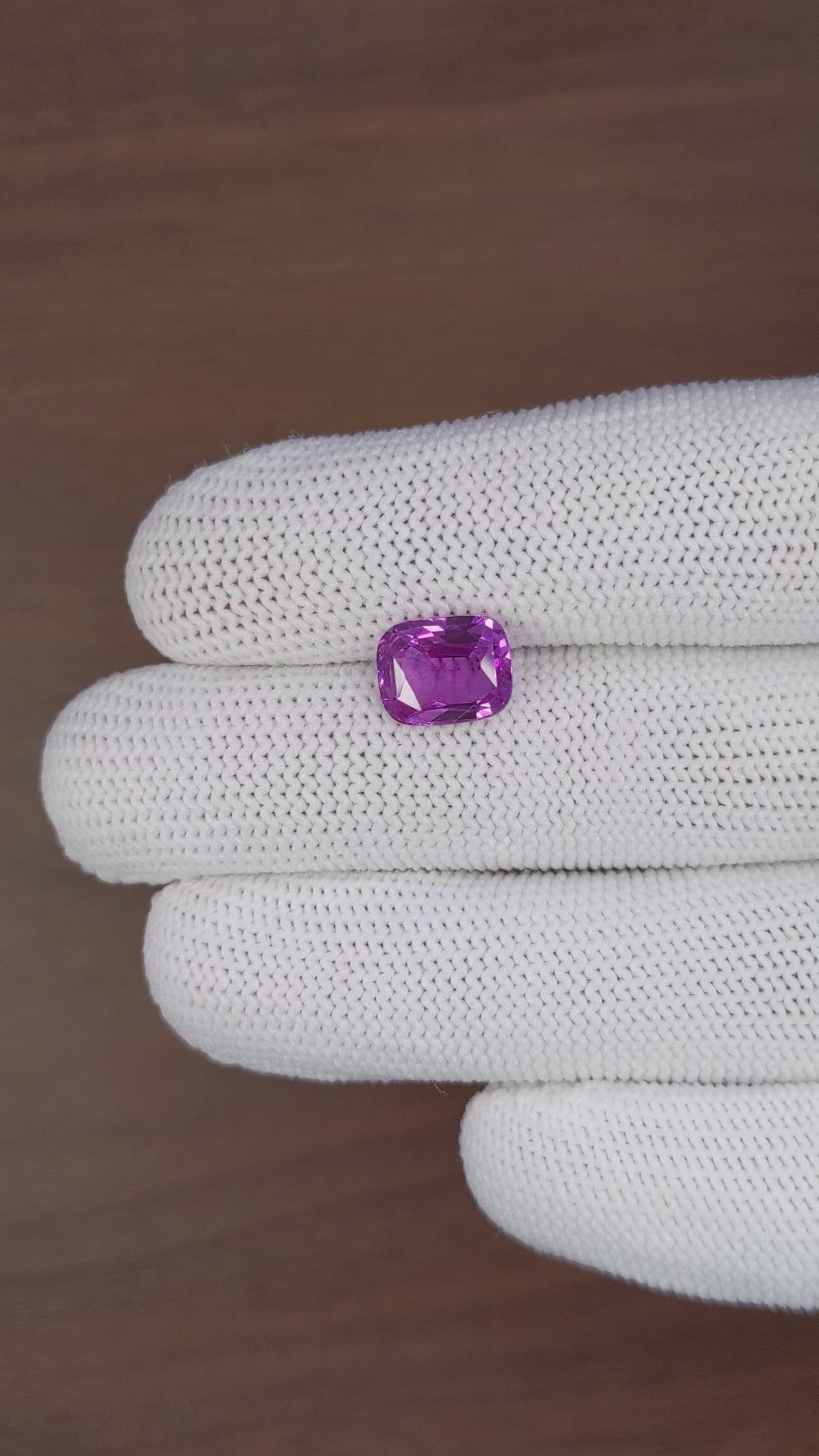 3.51 Ct. Pinkish Purple Sapphire from Madagascar Size Video