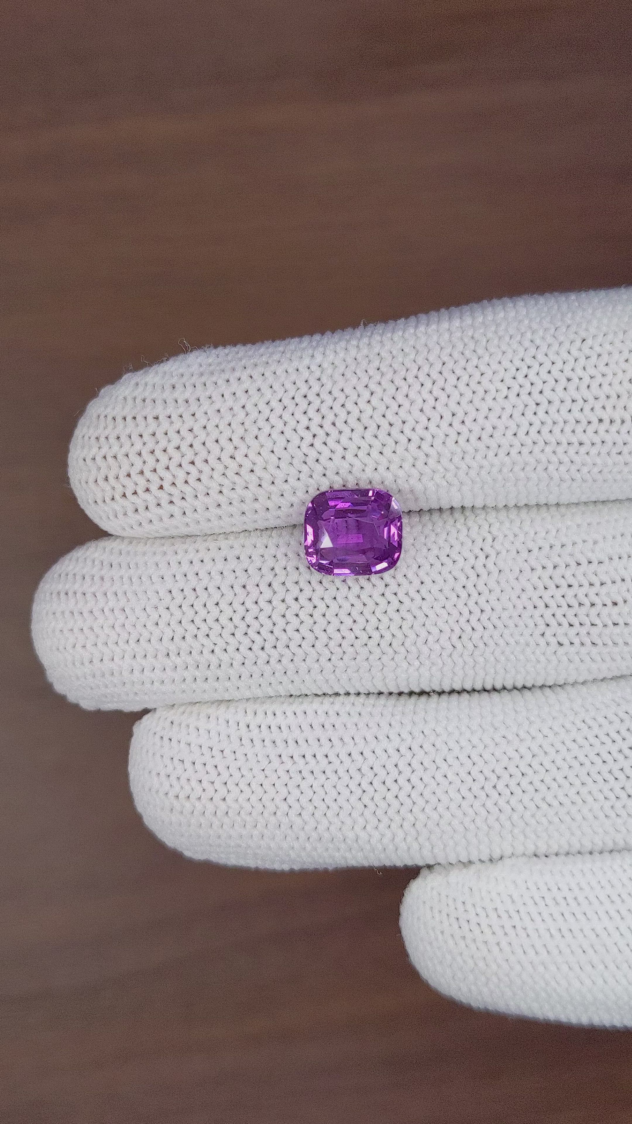 3.53 Ct. Purple Sapphire from Madagascar Size Video