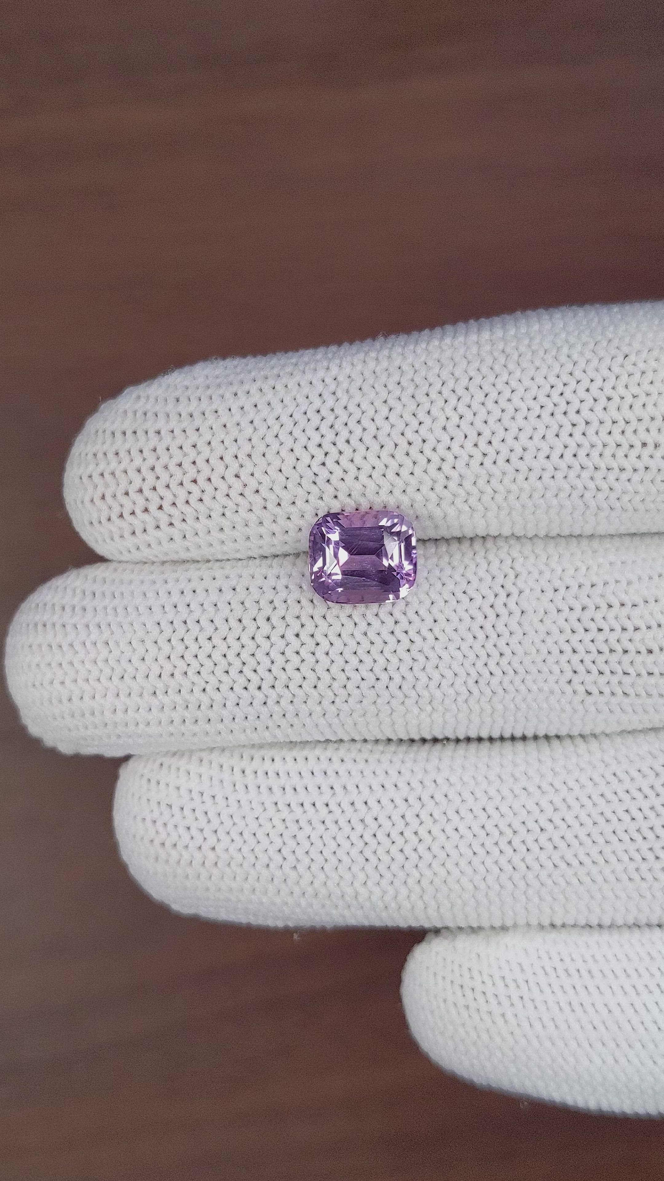 4.16 Ct. Purple Sapphire from Madagascar Size Video