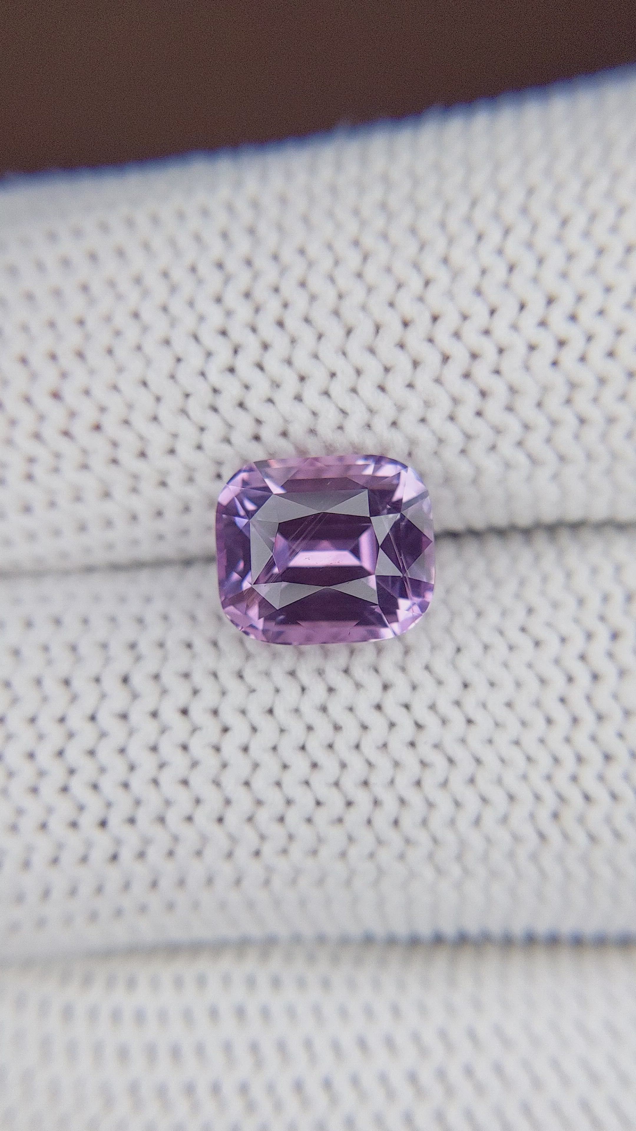 4.16 Ct. Purple Sapphire from Madagascar Size Video