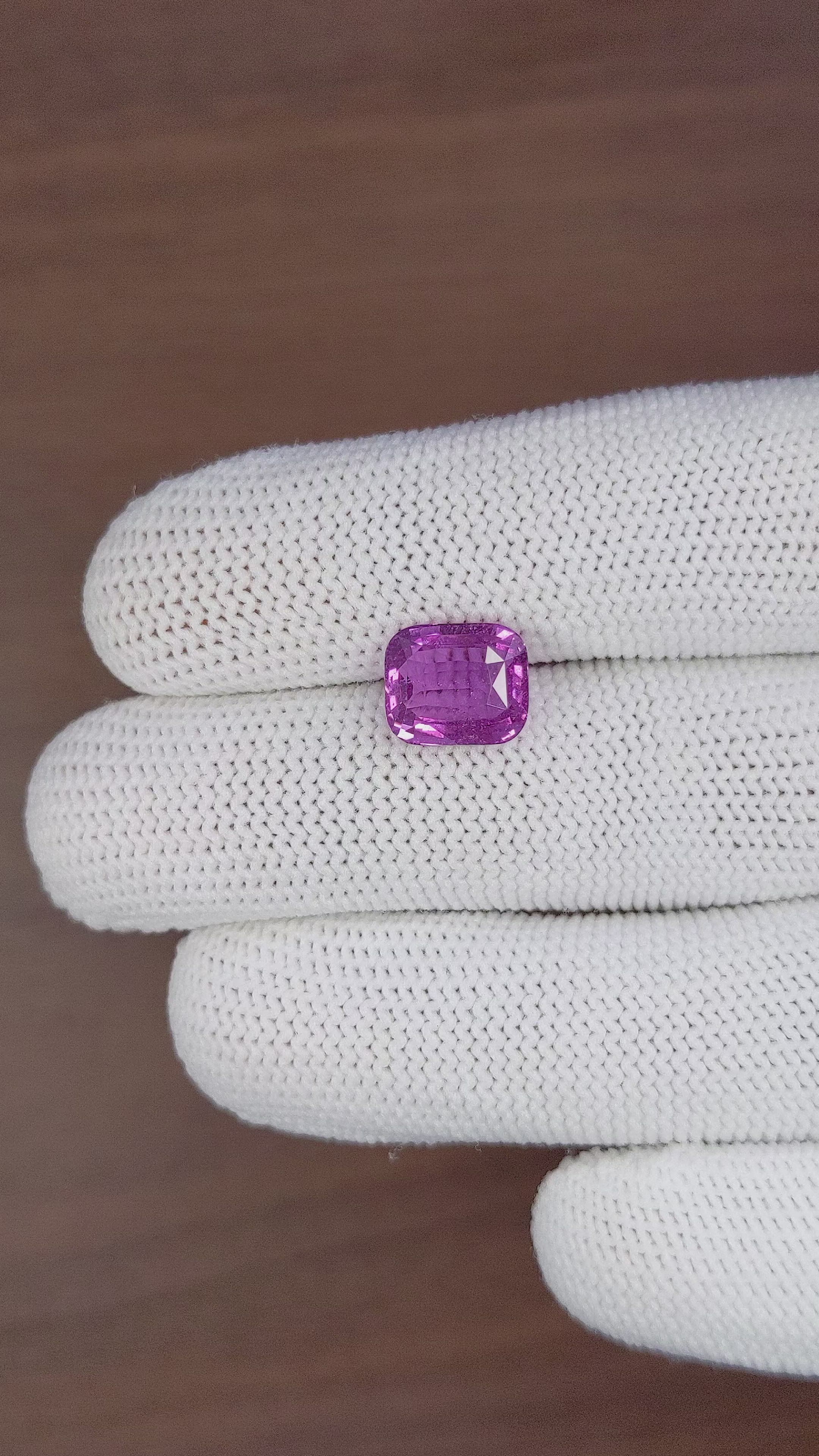 4.03 Ct. Purple Sapphire from Madagascar Size Video