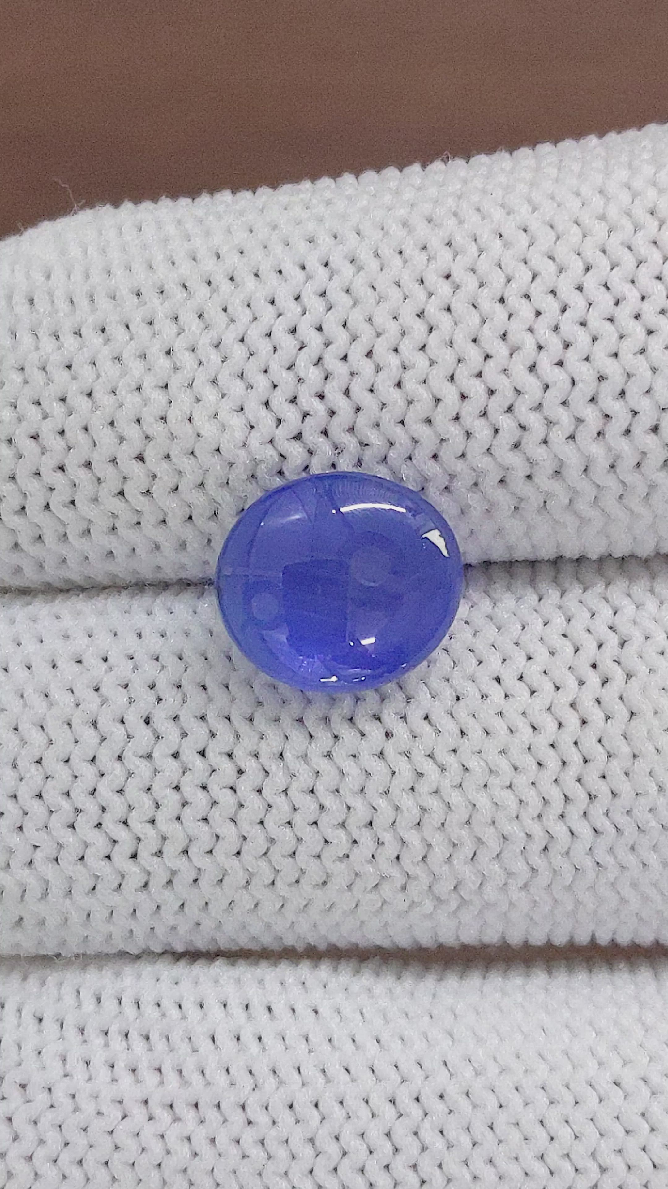 5.37 Ct. Blue Star Sapphire from Ceylon (Sri Lanka) Size Video
