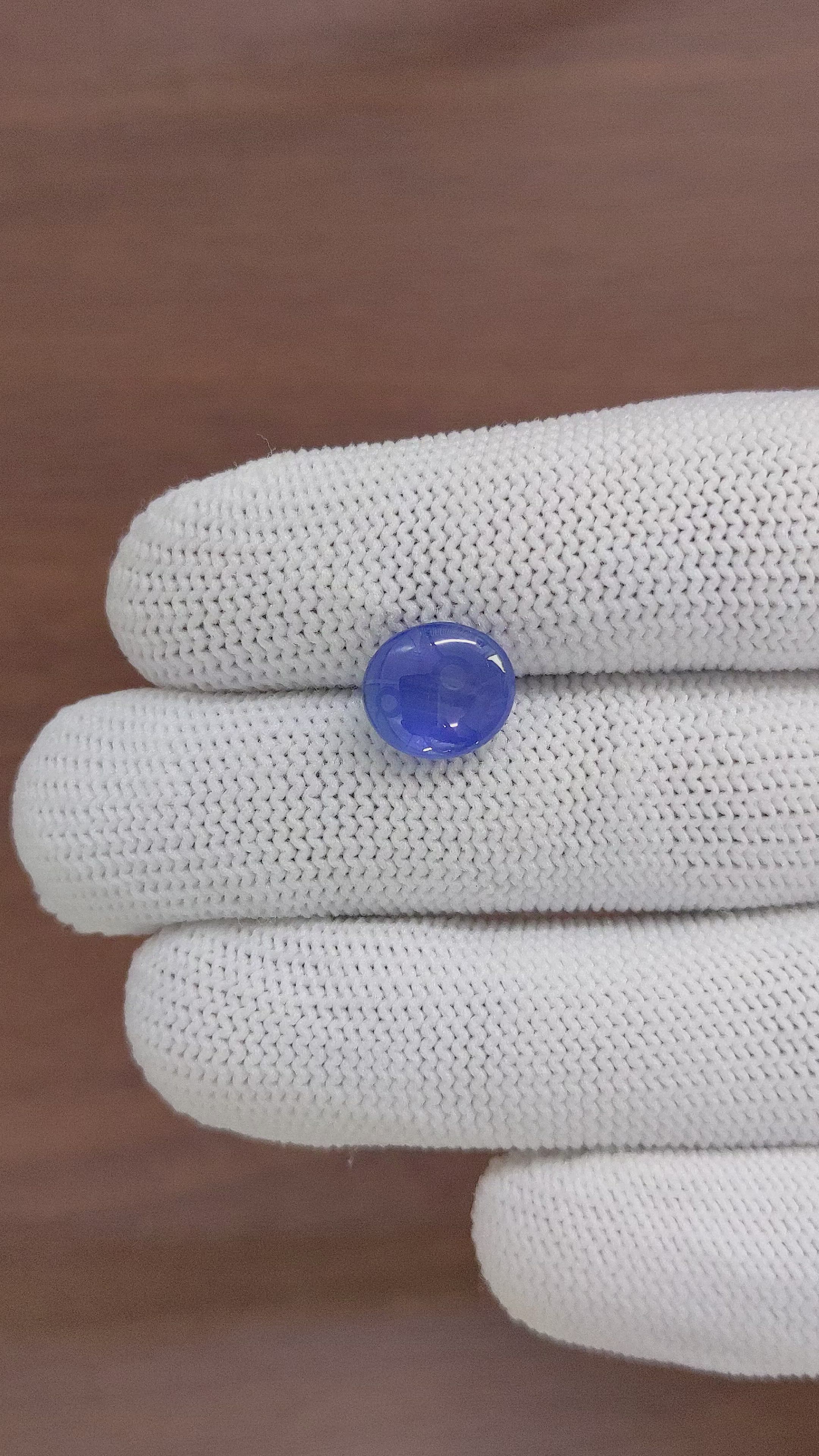 5.37 Ct. Blue Star Sapphire from Ceylon (Sri Lanka) Size Video