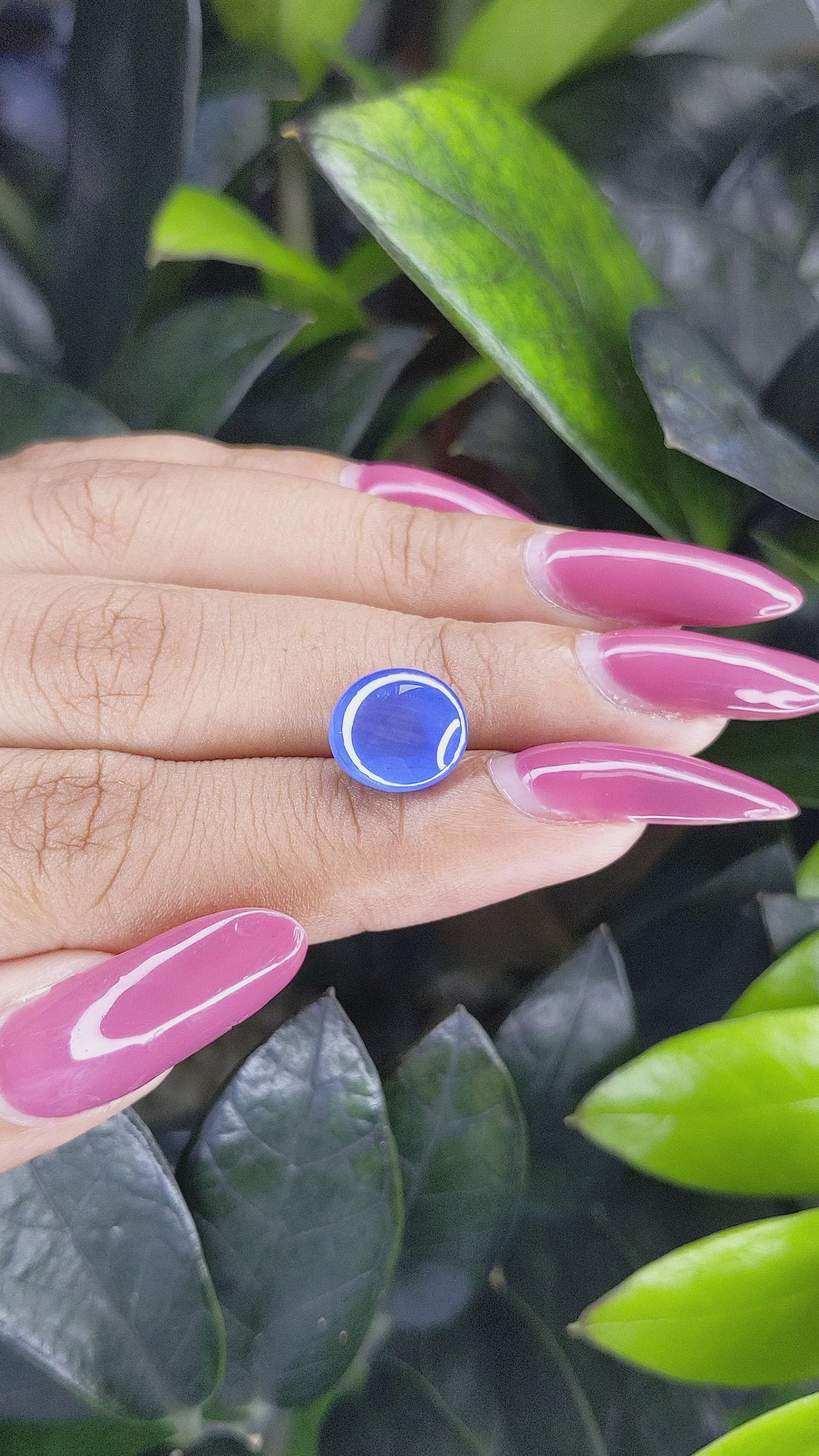 5.37 Ct. Blue Star Sapphire from Ceylon (Sri Lanka) Size Video