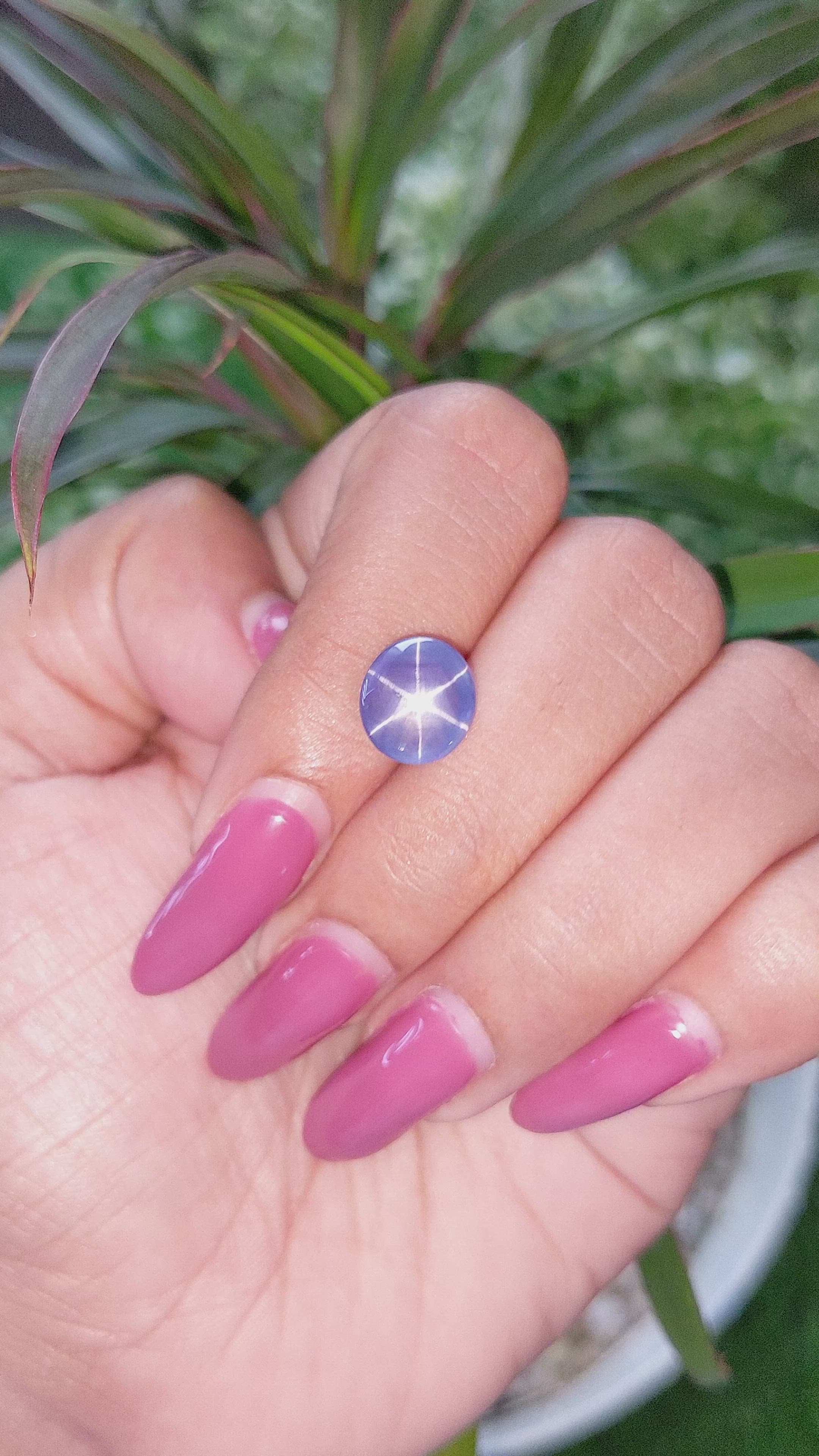 6.12 Ct. Blue Star Sapphire from Ceylon (Sri Lanka) Size Video