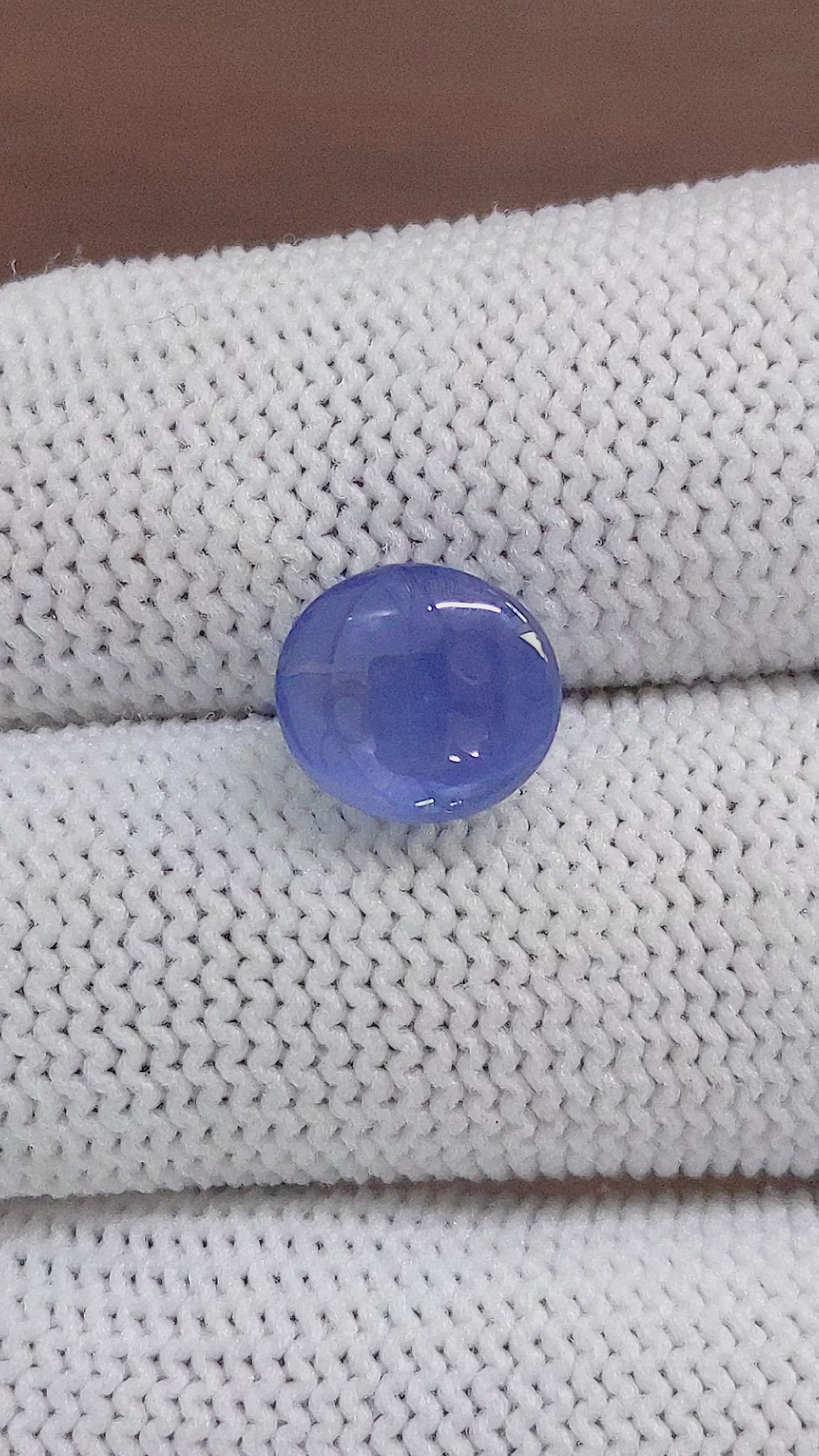 6.12 Ct. Blue Star Sapphire from Ceylon (Sri Lanka) Size Video
