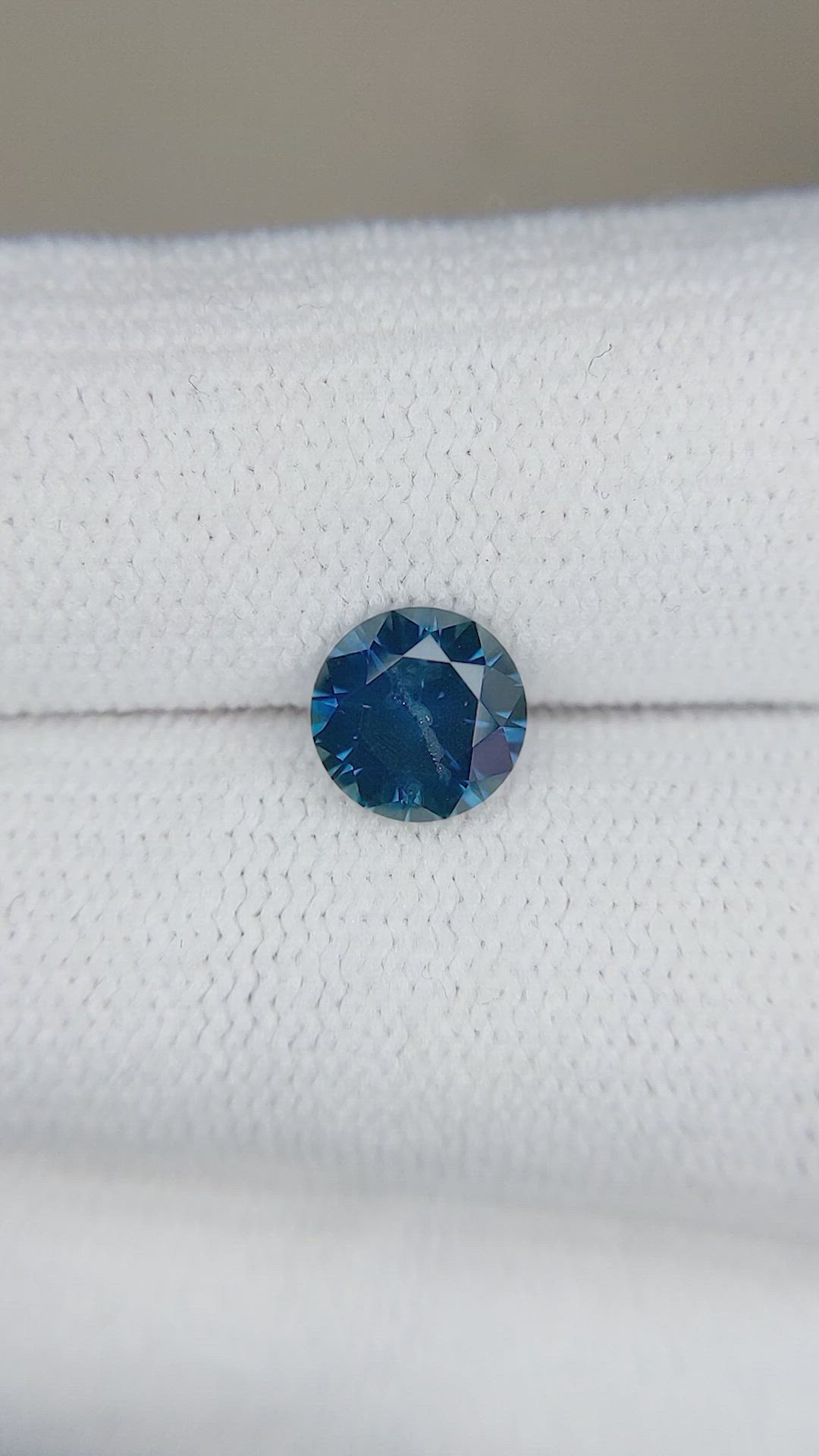1.29 Ct. Greenish Blue Sapphire from Montana Size Video