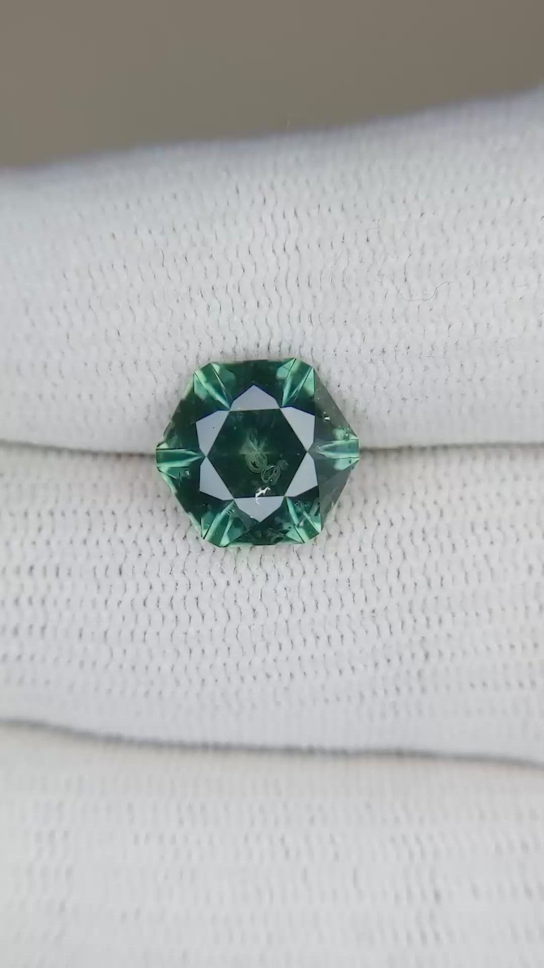 4.28 Ct. Green Sapphire from Montana Size Video