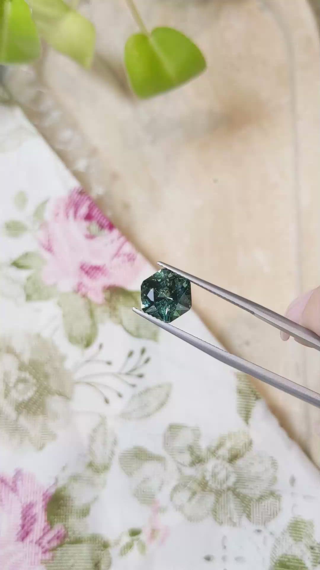 4.28 Ct. Green Sapphire from Montana Size Video