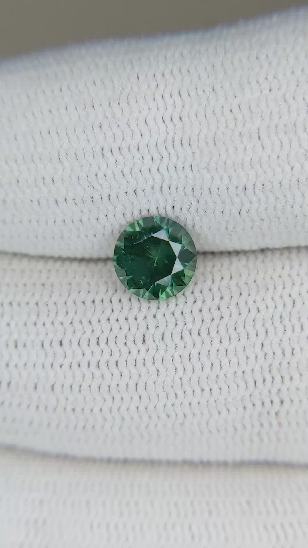 1.24 Ct. Green Sapphire from Montana Size Video