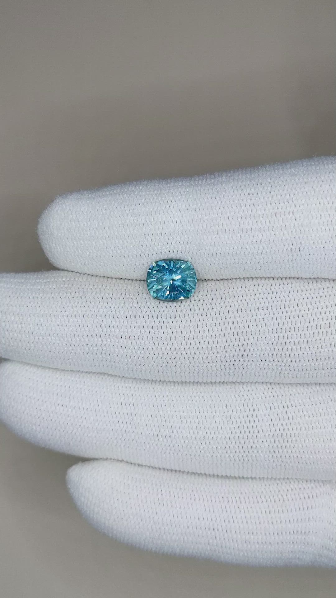 1.98 Ct. Greenish Blue Sapphire from Montana Size Video