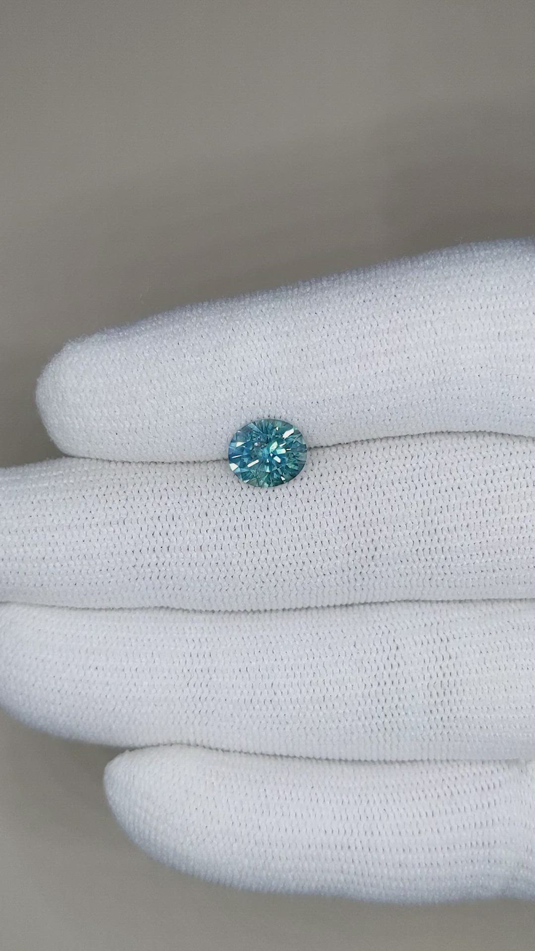 2.00 Ct. Greenish Blue Sapphire from Montana Size Video