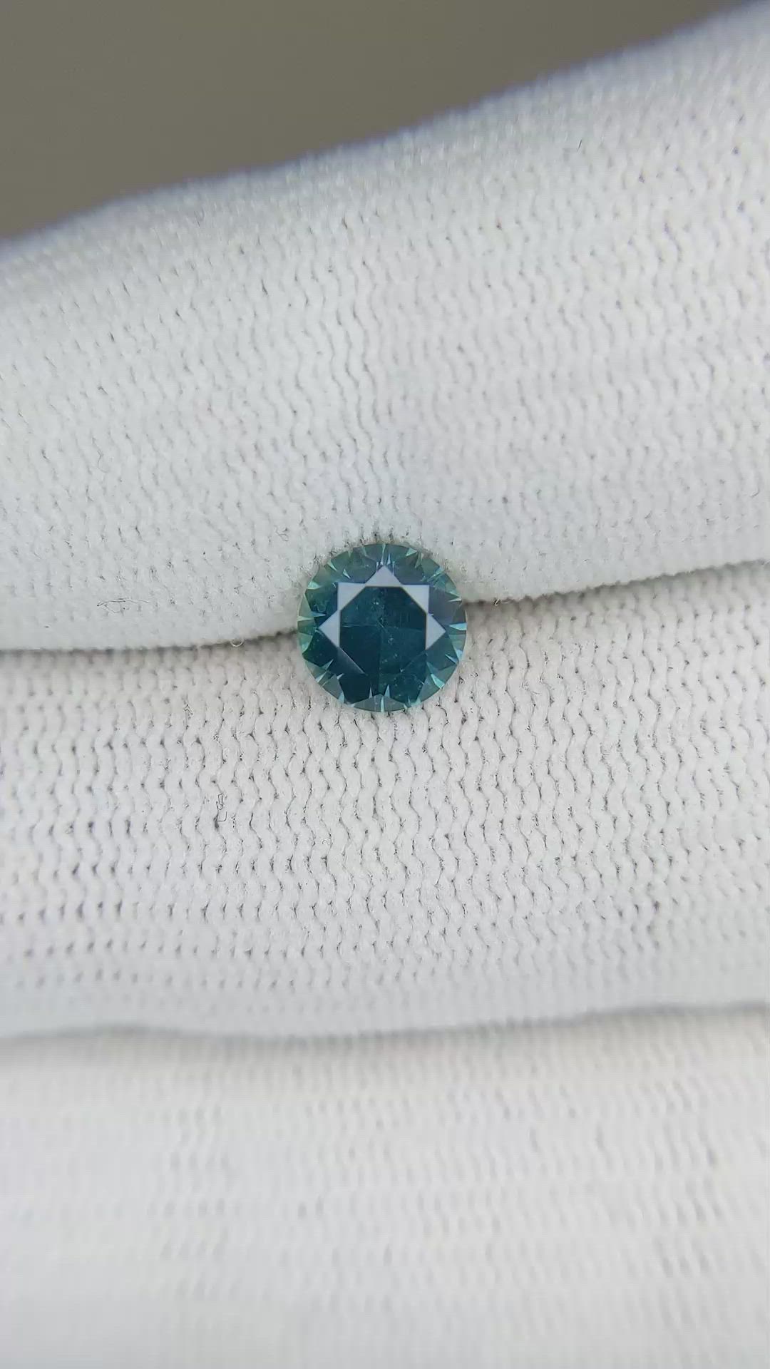 1.16 Ct. Bluish Green Sapphire from Montana Size Video