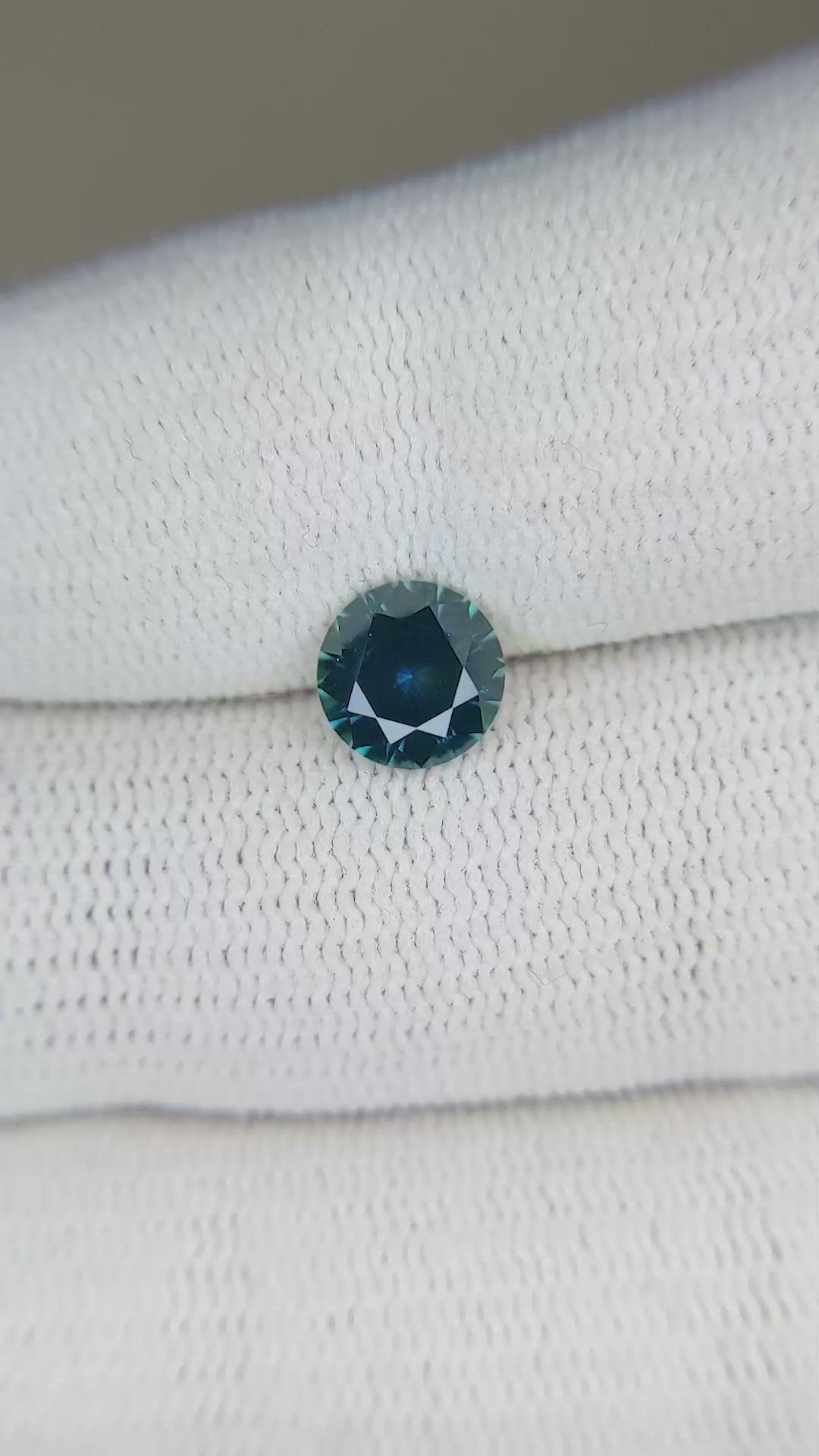 1.34 Ct. Bluish Green Sapphire from Montana Size Video
