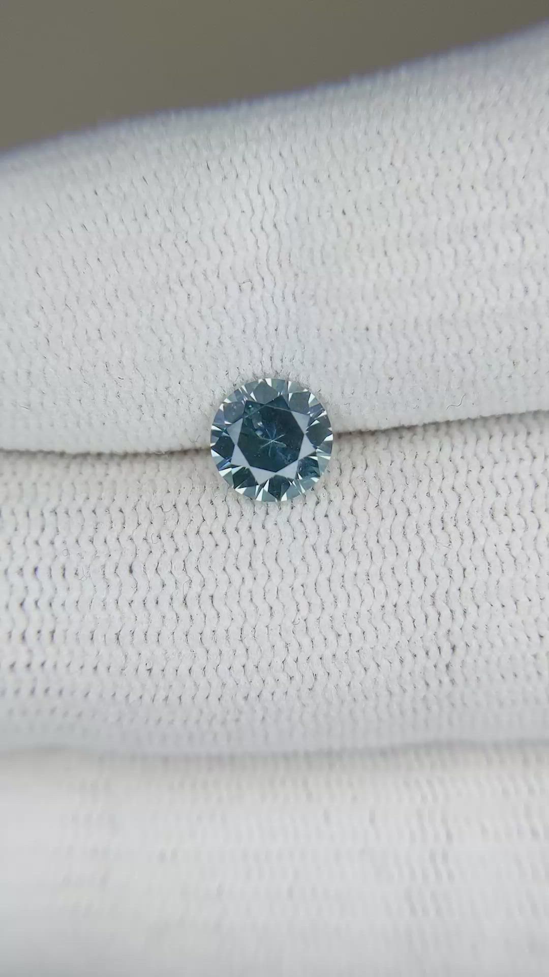 1.11 Ct. Greenish Blue Sapphire from Montana Size Video