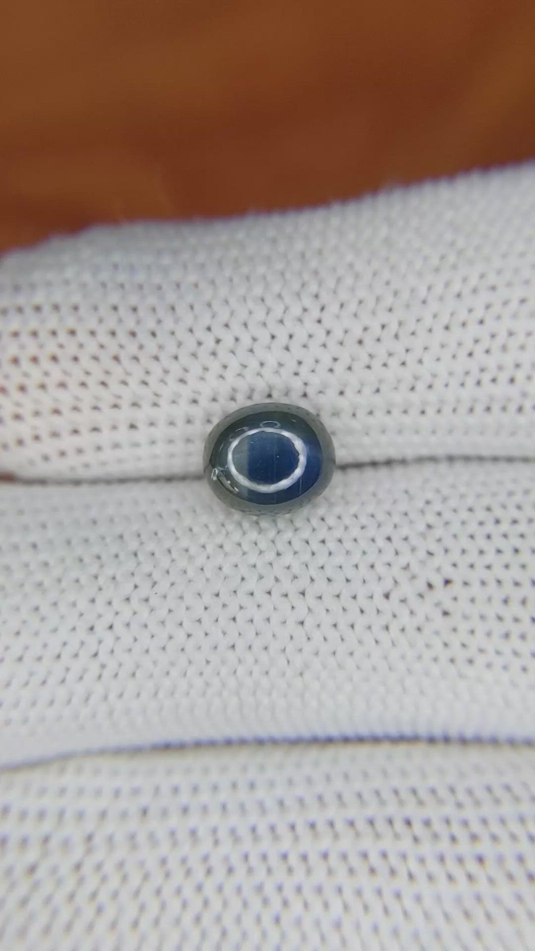 2.71 Ct. Greenish Blue Star Sapphire from Ceylon (Sri Lanka) Size Video