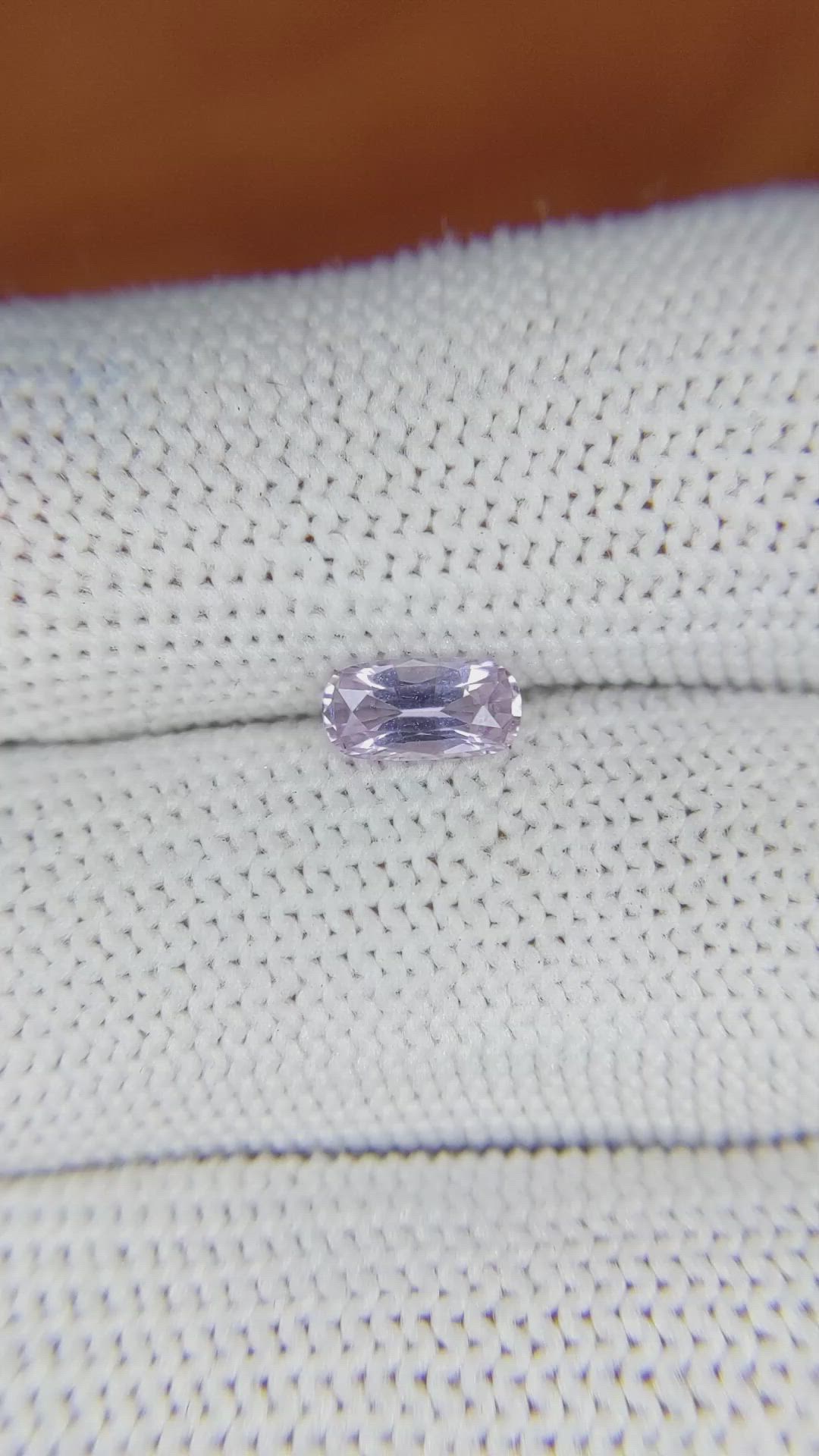 0.72 Ct. Pinkish Purple Sapphire from Ceylon (Sri Lanka) Size Video