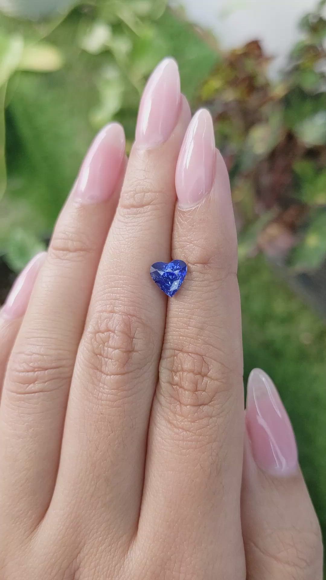 1.94 Ct. Blue Sapphire from Ceylon (Sri Lanka) Size Video