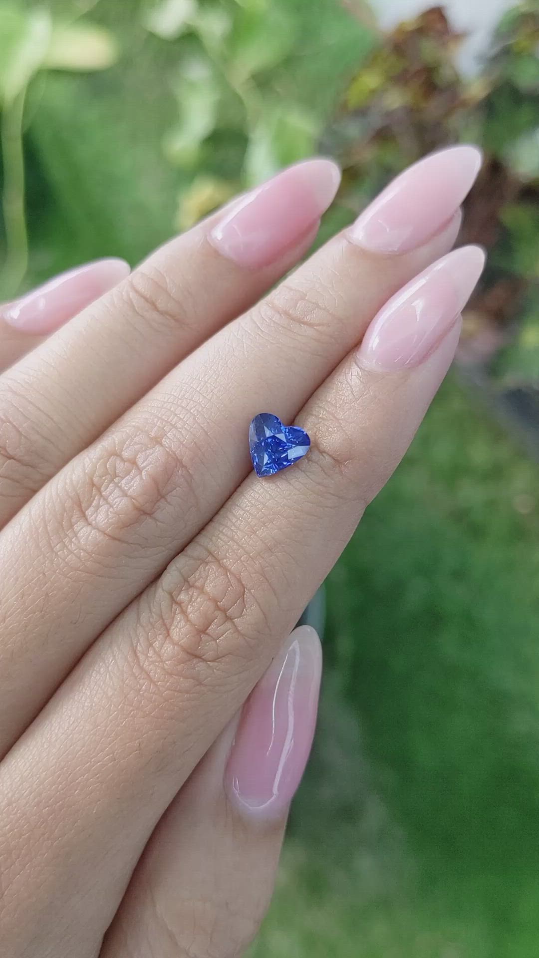 1.94 Ct. Blue Sapphire from Ceylon (Sri Lanka) Size Video