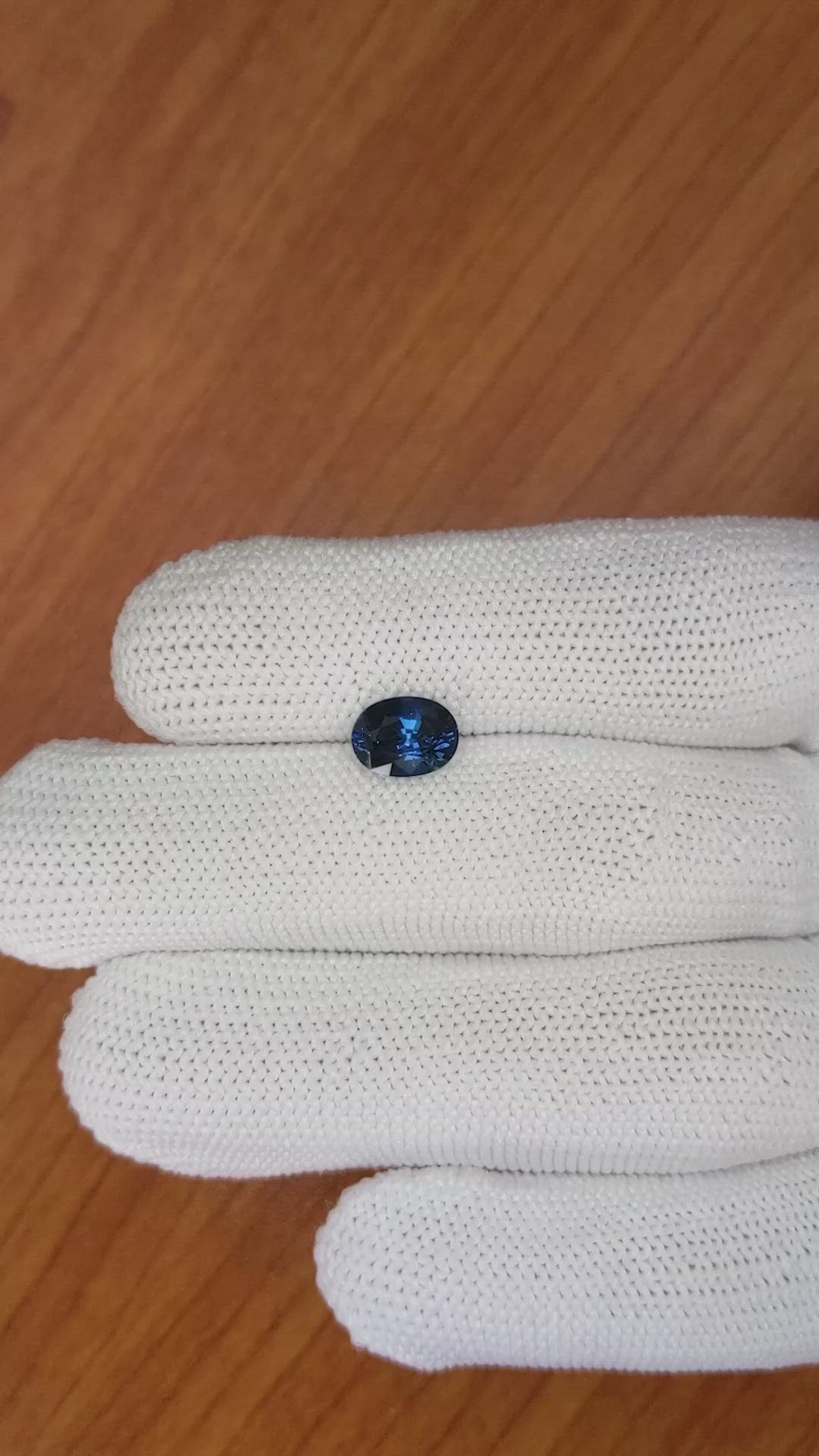 2.08 Ct. Blue Sapphire from Ceylon (Sri Lanka) Size Video