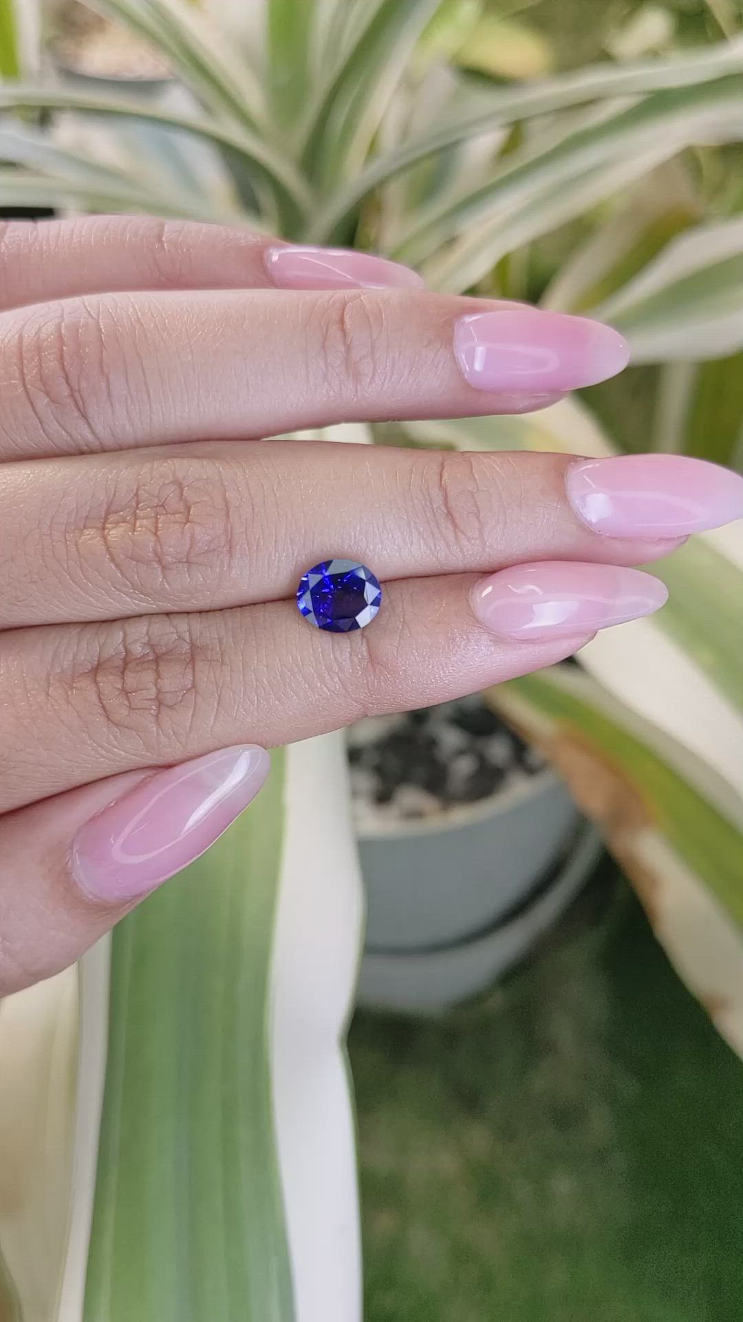 1.94 Ct. Blue Sapphire from Ceylon (Sri Lanka) Size Video