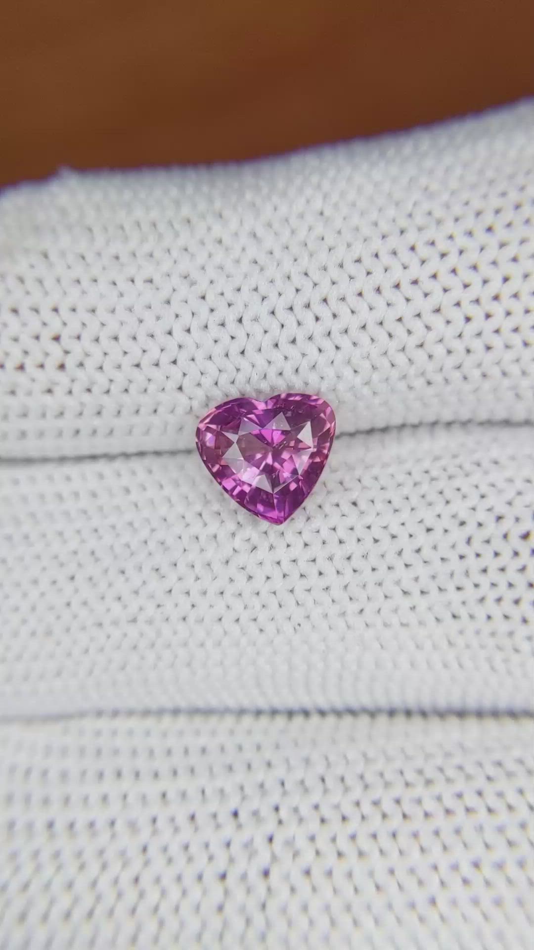 2.01 Ct. Purplish Pink Sapphire from Ceylon (Sri Lanka) Size Video