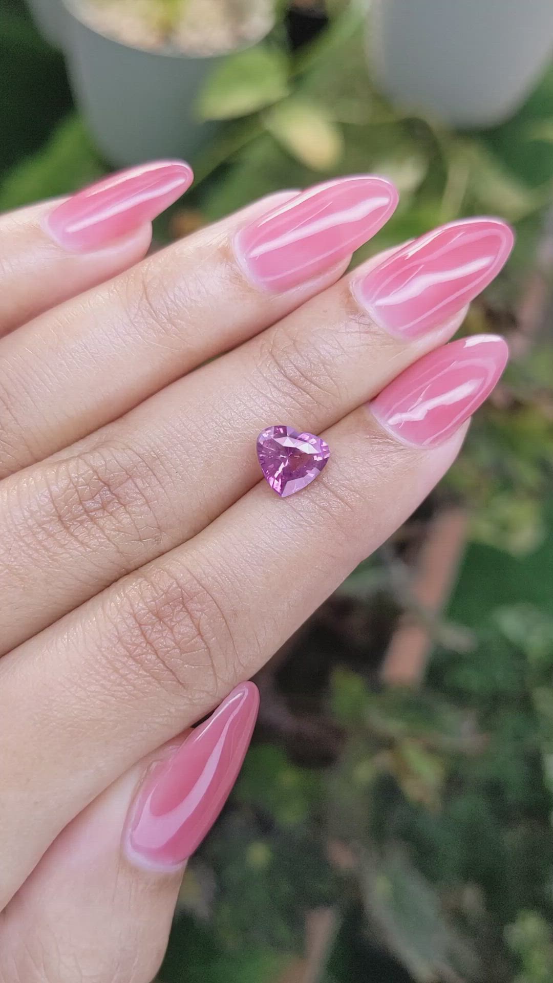 2.01 Ct. Purplish Pink Sapphire from Ceylon (Sri Lanka) Size Video