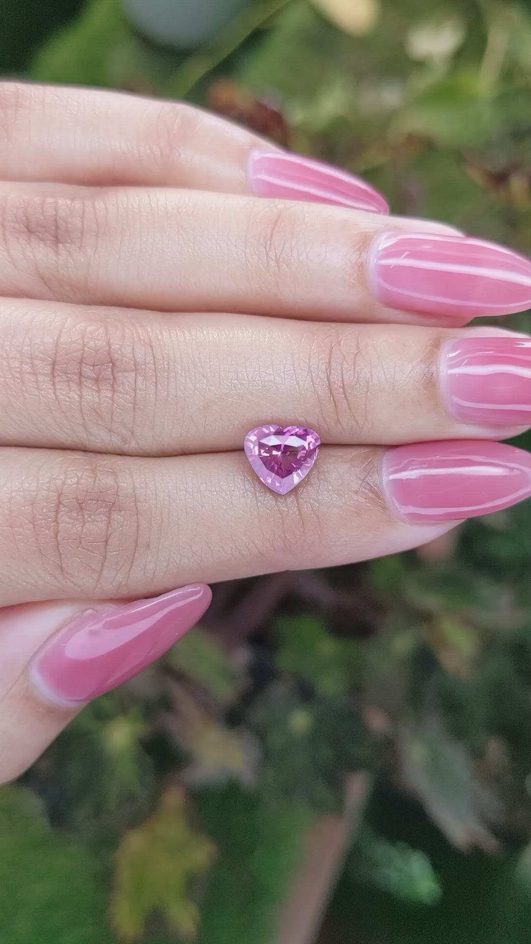 2.01 Ct. Purplish Pink Sapphire from Ceylon (Sri Lanka) Size Video