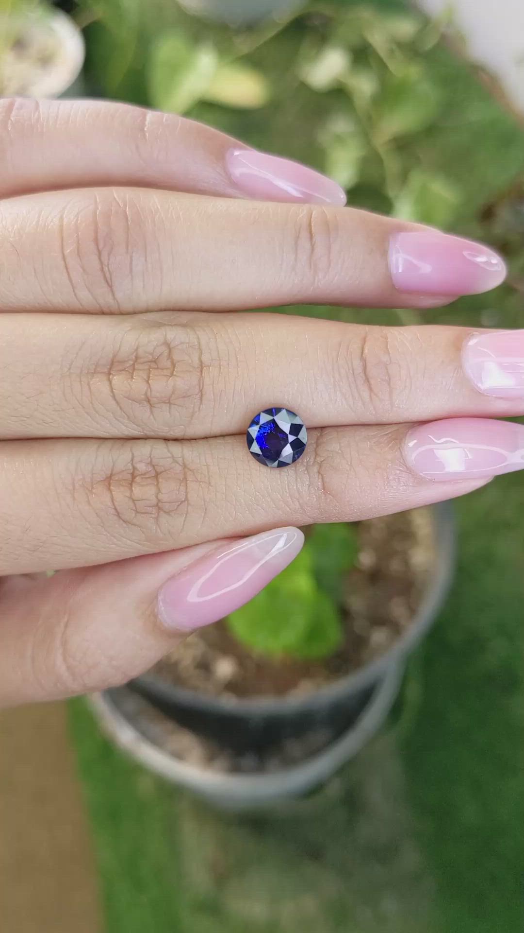 2.05 Ct. Blue Sapphire from Ceylon (Sri Lanka) Size Video
