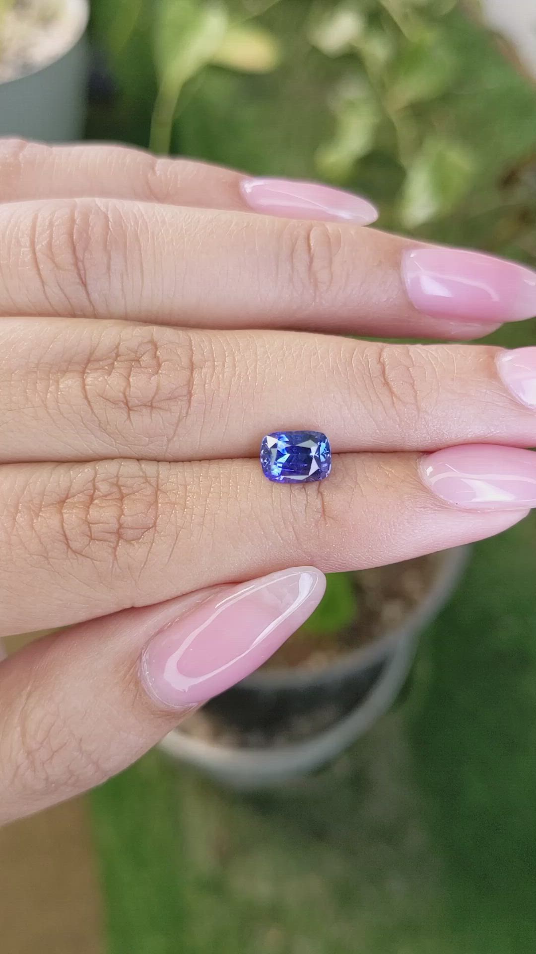 1.60 Ct. Blue Sapphire from Ceylon (Sri Lanka) Size Video