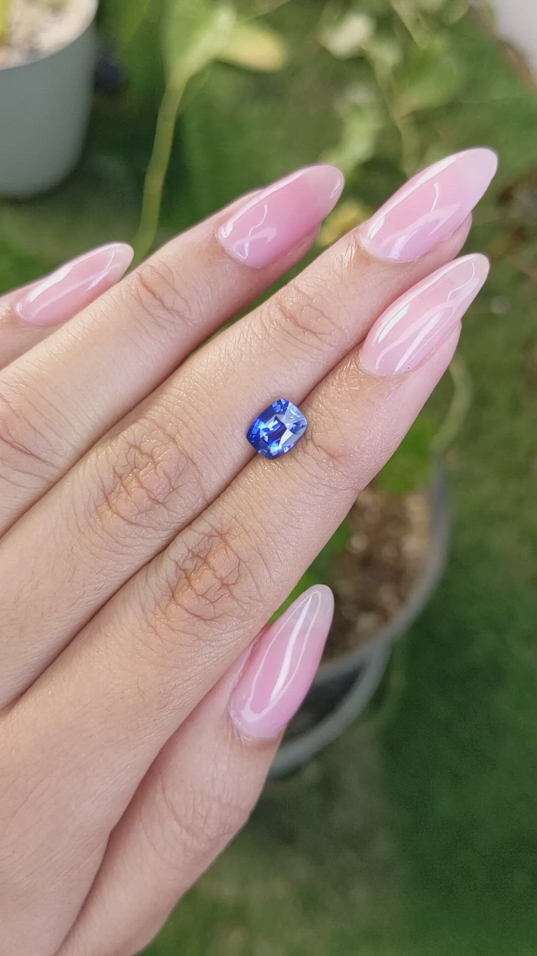 1.32 Ct. Blue Sapphire from Ceylon (Sri Lanka) Size Video