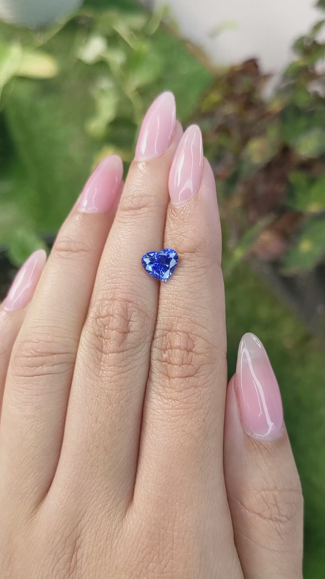 1.71 Ct. Blue Sapphire from Ceylon (Sri Lanka) Size Video