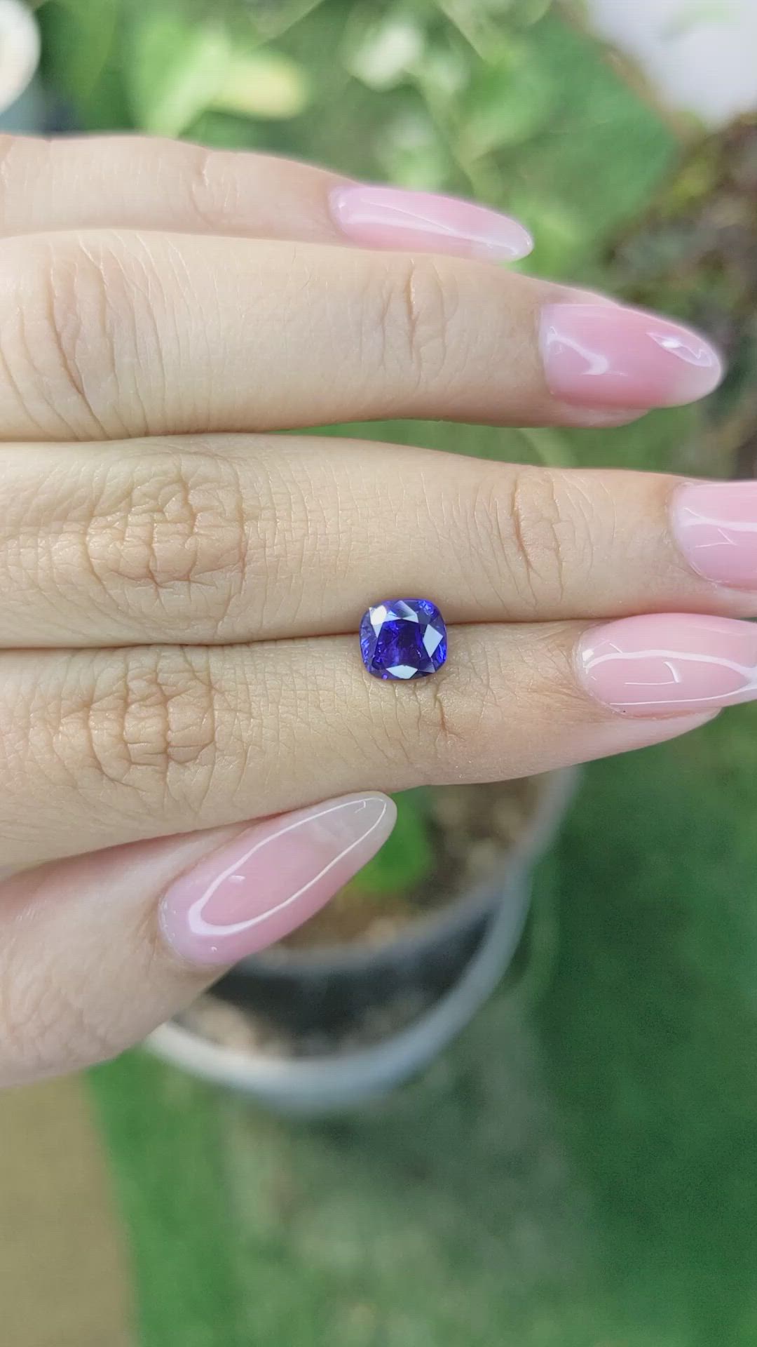 1.79 Ct. Blue Sapphire from Ceylon (Sri Lanka) Size Video