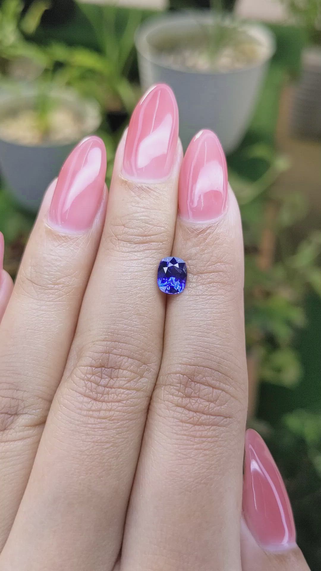 1.18 Ct. Blue Sapphire from Ceylon (Sri Lanka) Size Video