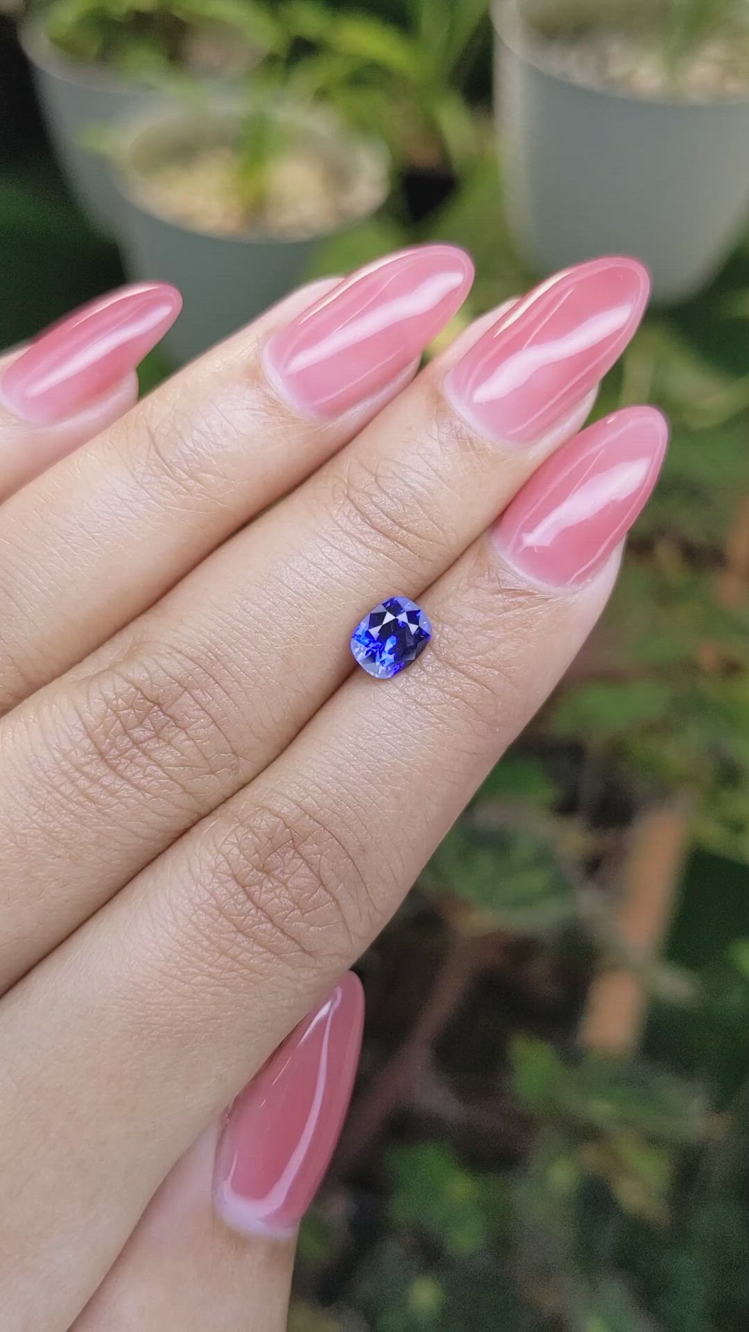 1.18 Ct. Blue Sapphire from Ceylon (Sri Lanka) Size Video