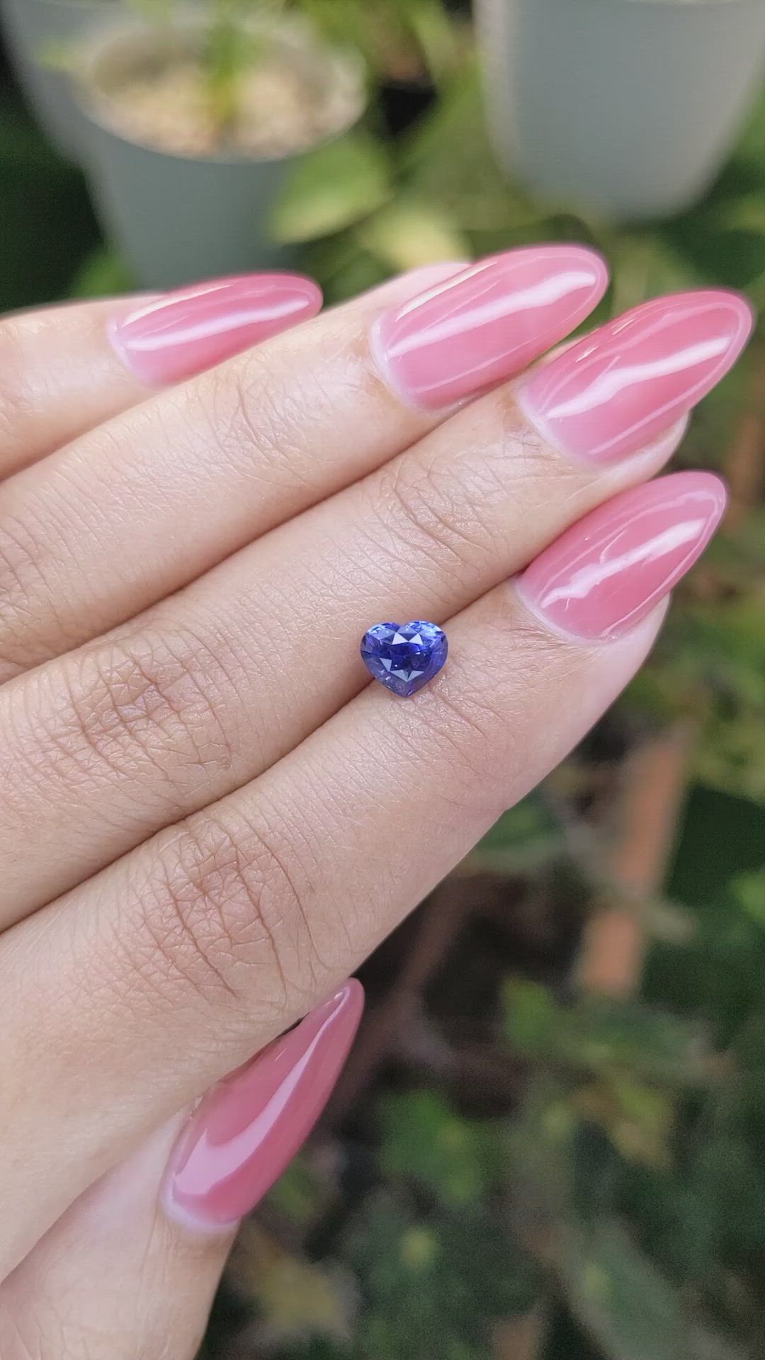 1.18 Ct. Blue Sapphire from Ceylon (Sri Lanka) Size Video