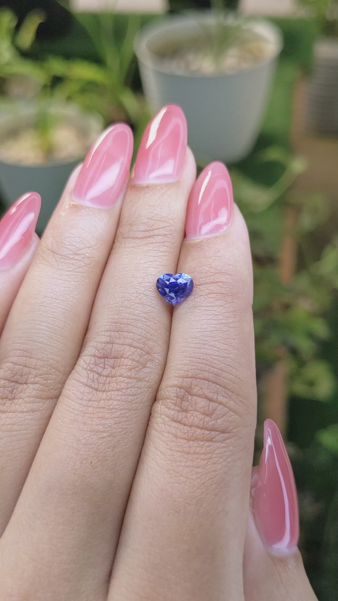 1.18 Ct. Blue Sapphire from Ceylon (Sri Lanka) Size Video