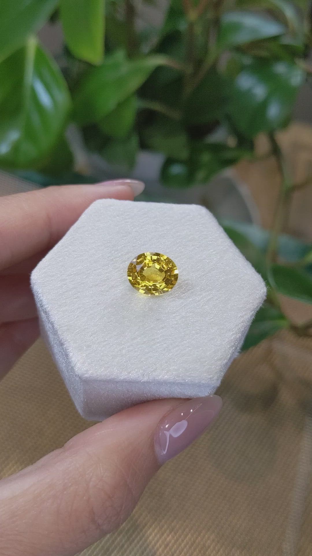 3.48 Ct. Yellow Sapphire from Ceylon (Sri Lanka) Size Video