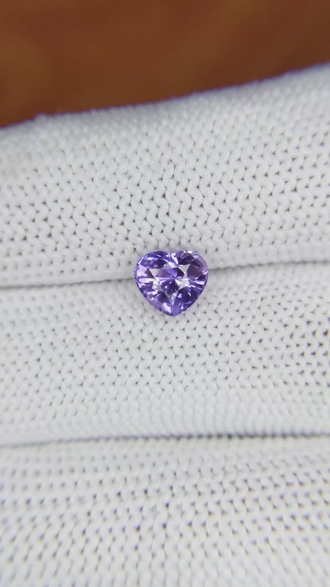 1.45 Ct. Pinkish Purple Sapphire from Ceylon (Sri Lanka) Size Video