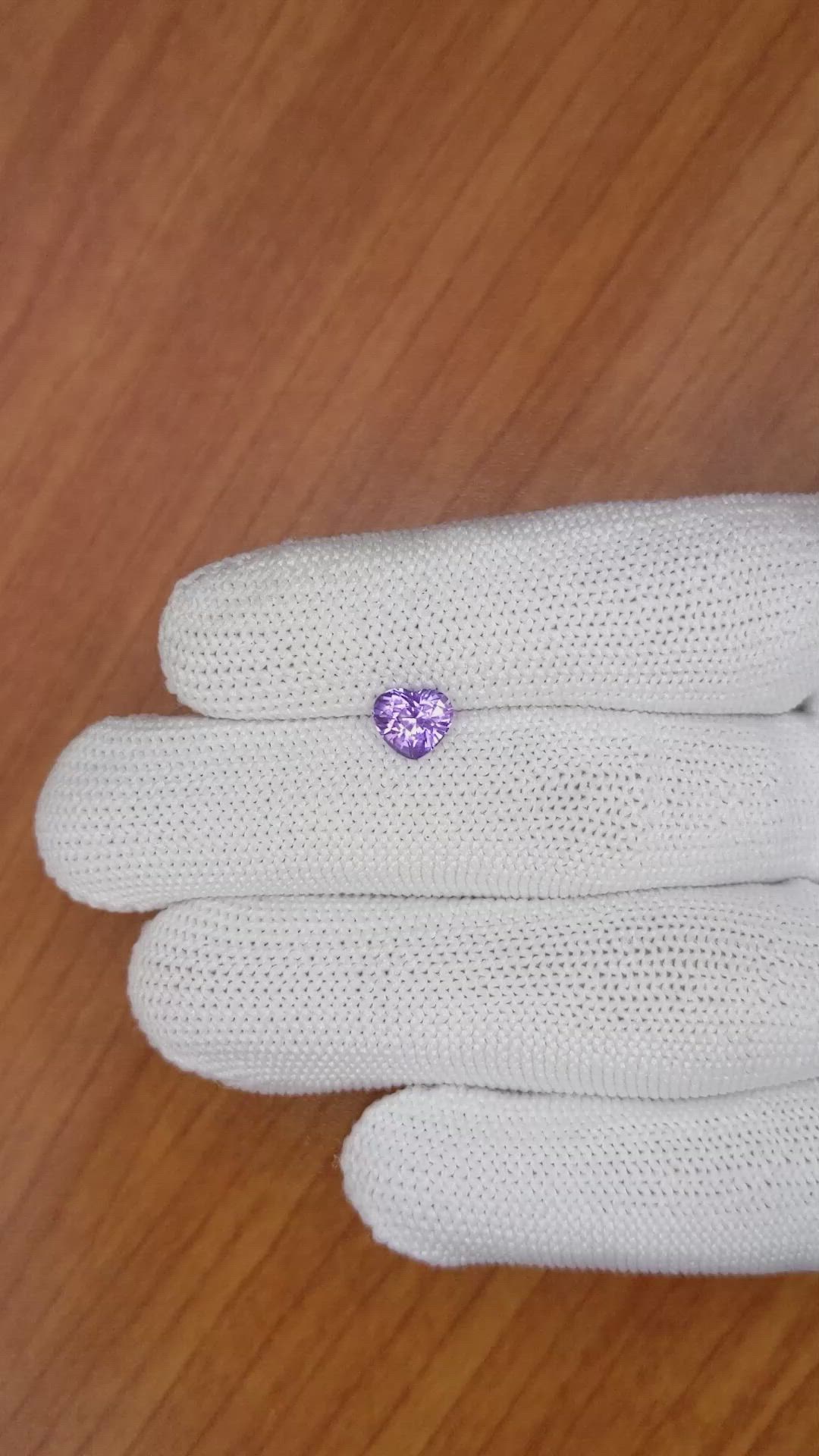 1.45 Ct. Pinkish Purple Sapphire from Ceylon (Sri Lanka) Size Video