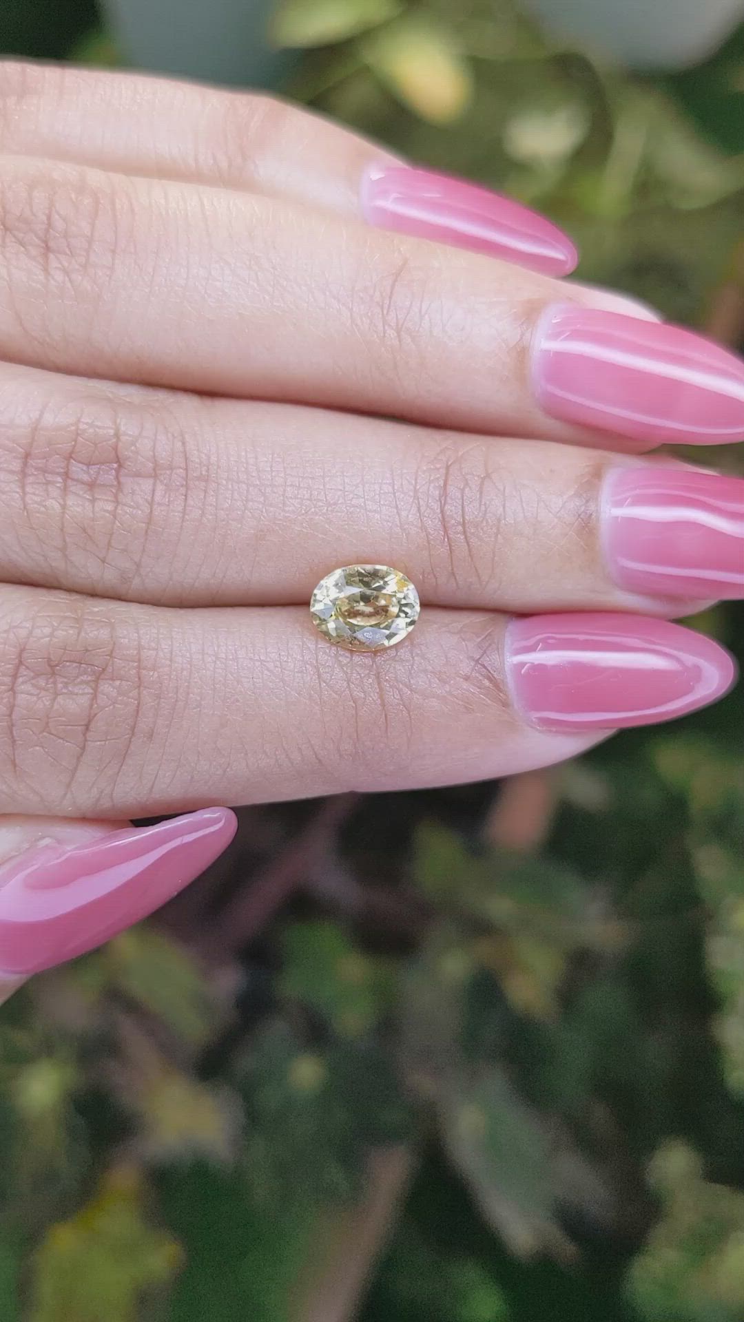 1.59 Ct. Yellow Sapphire from Ceylon (Sri Lanka) Size Video