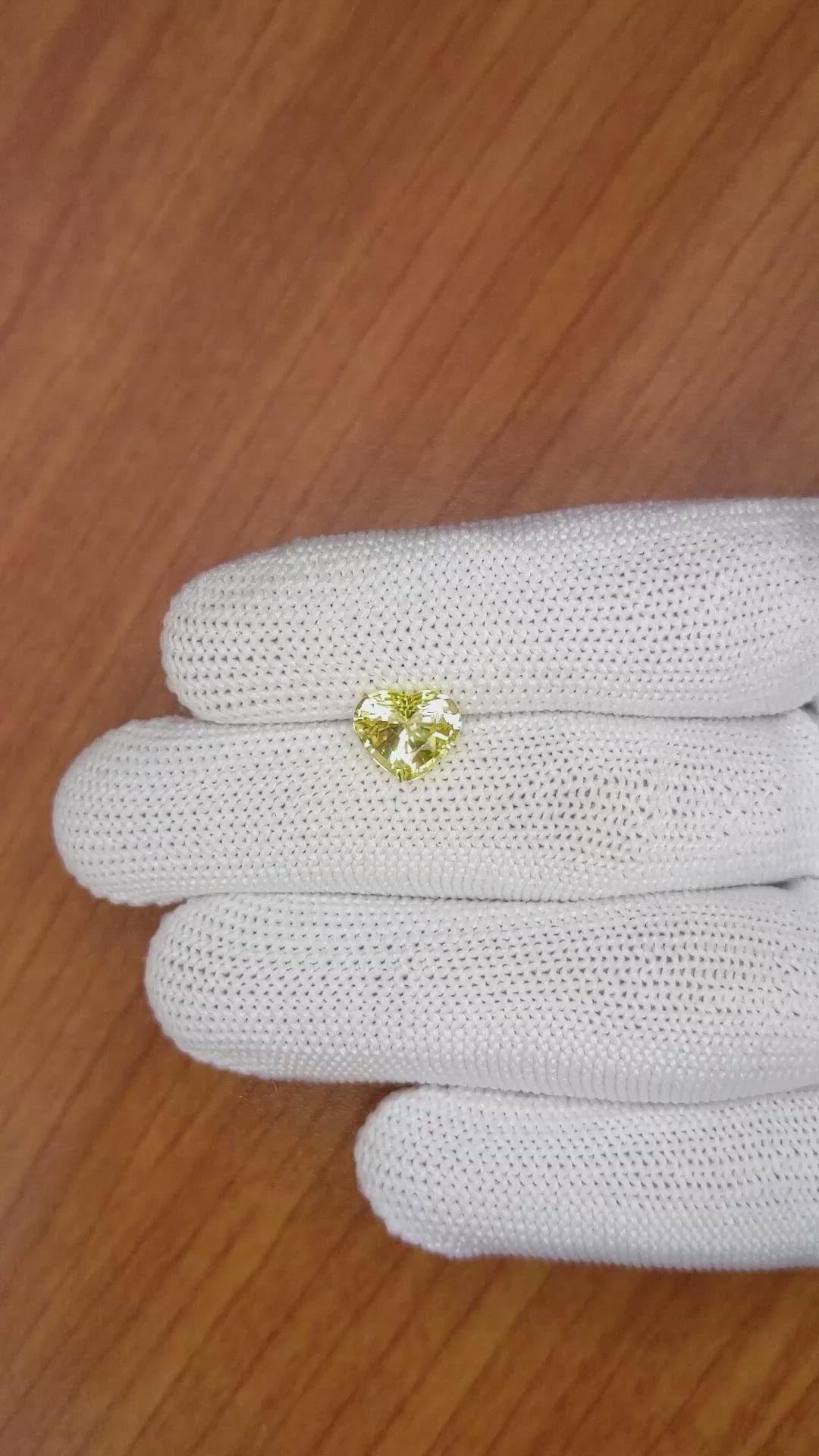 2.58 Ct. Yellow Sapphire from Ceylon (Sri Lanka) Size Video