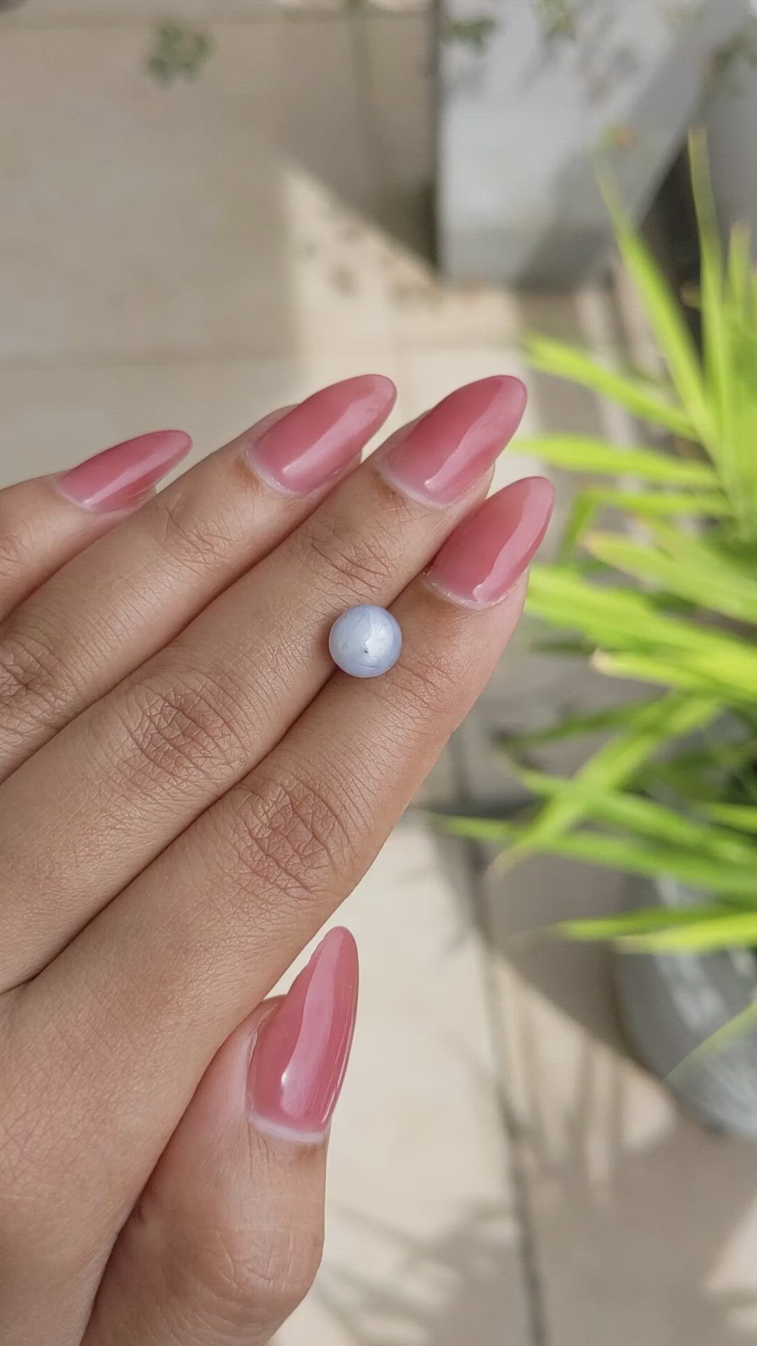 4.61 Ct. Blue Star Sapphire from Ceylon (Sri Lanka) Size Video