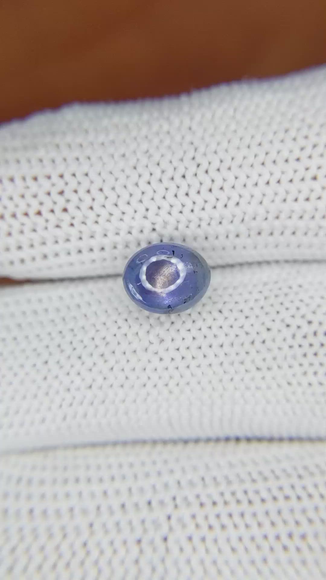 3.17 Ct. Blue Star Sapphire from Ceylon (Sri Lanka) Size Video