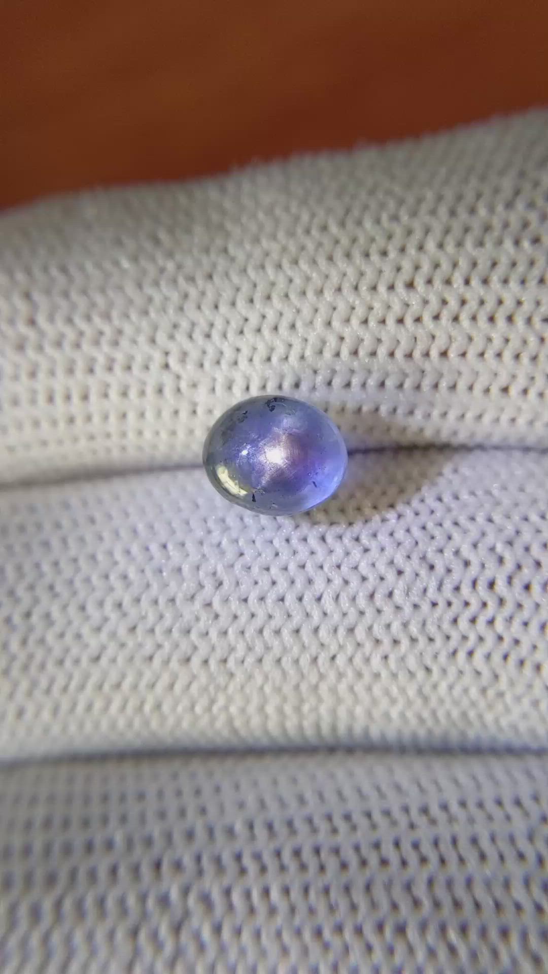 3.17 Ct. Blue Star Sapphire from Ceylon (Sri Lanka) Size Video