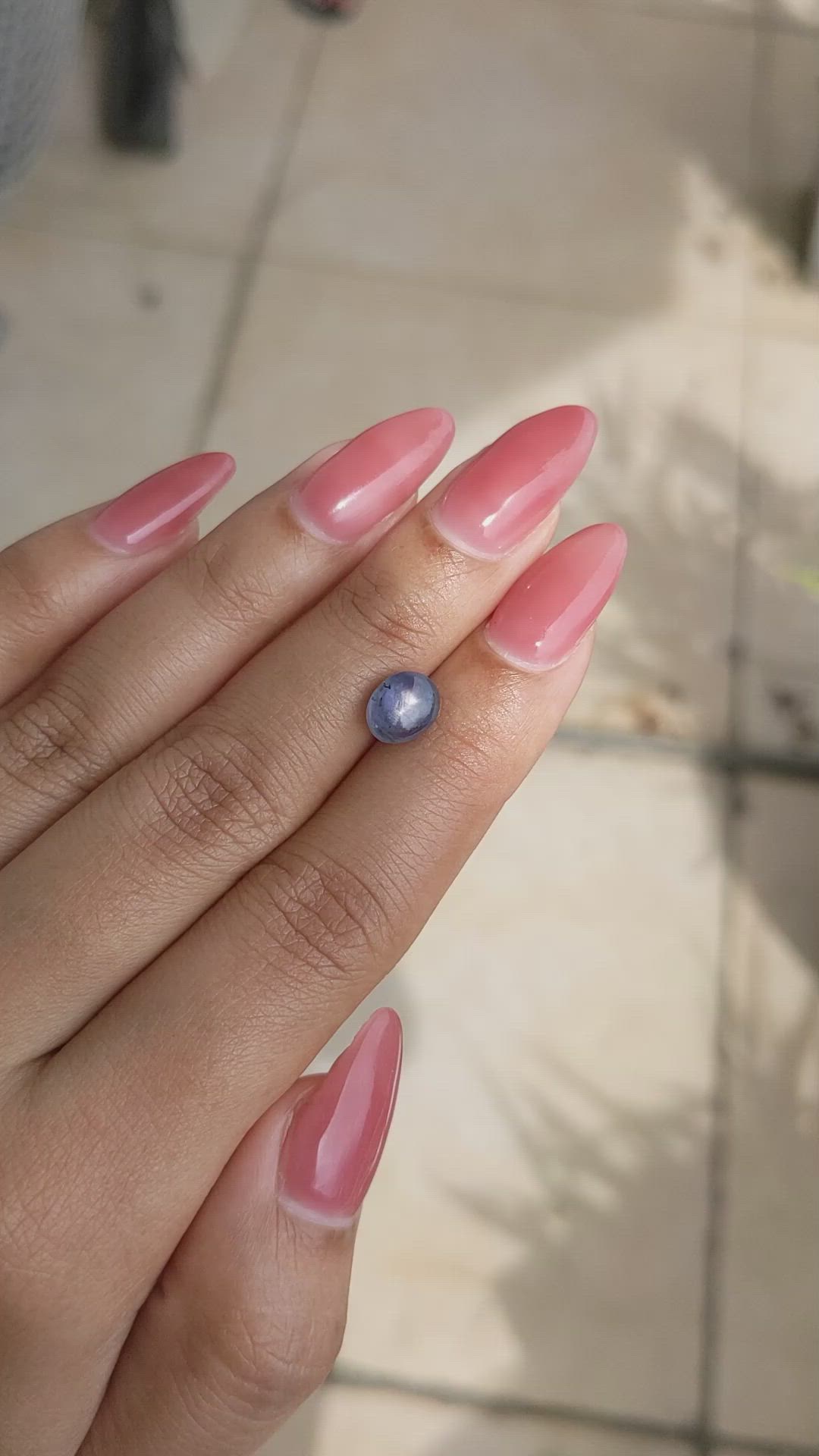 3.17 Ct. Blue Star Sapphire from Ceylon (Sri Lanka) Size Video